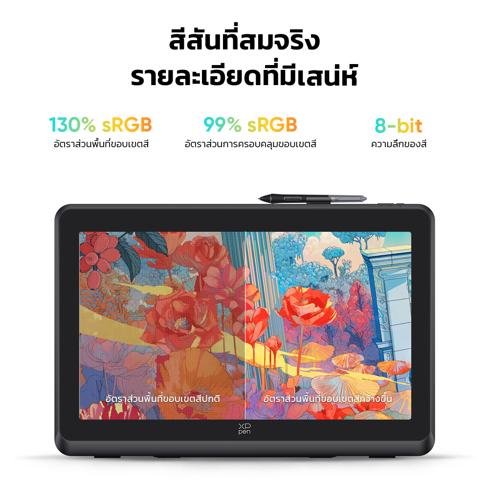 XPPen Artist 22 Plus จอวาดรูป 21.5 นิ้ว เทคโนโลยีใหม่ ชิป X3 Pro แรงกด 16,384 ประกันศูนย์ไทย 2 ปี