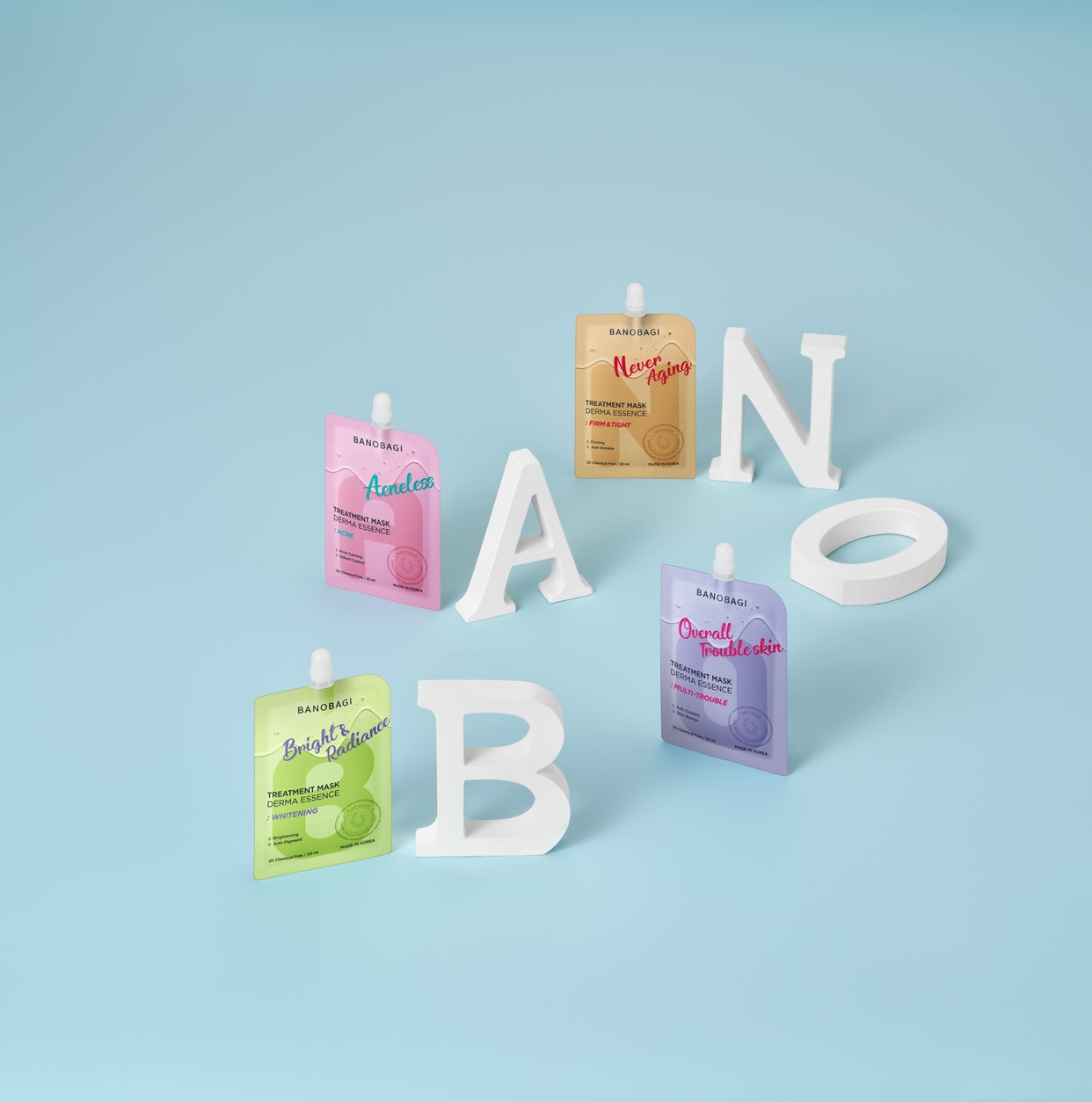 BANOBAGI - Treatment Mask Derma Essence Acneless (20 g.) บาโนบากิ ทรีทเ ...