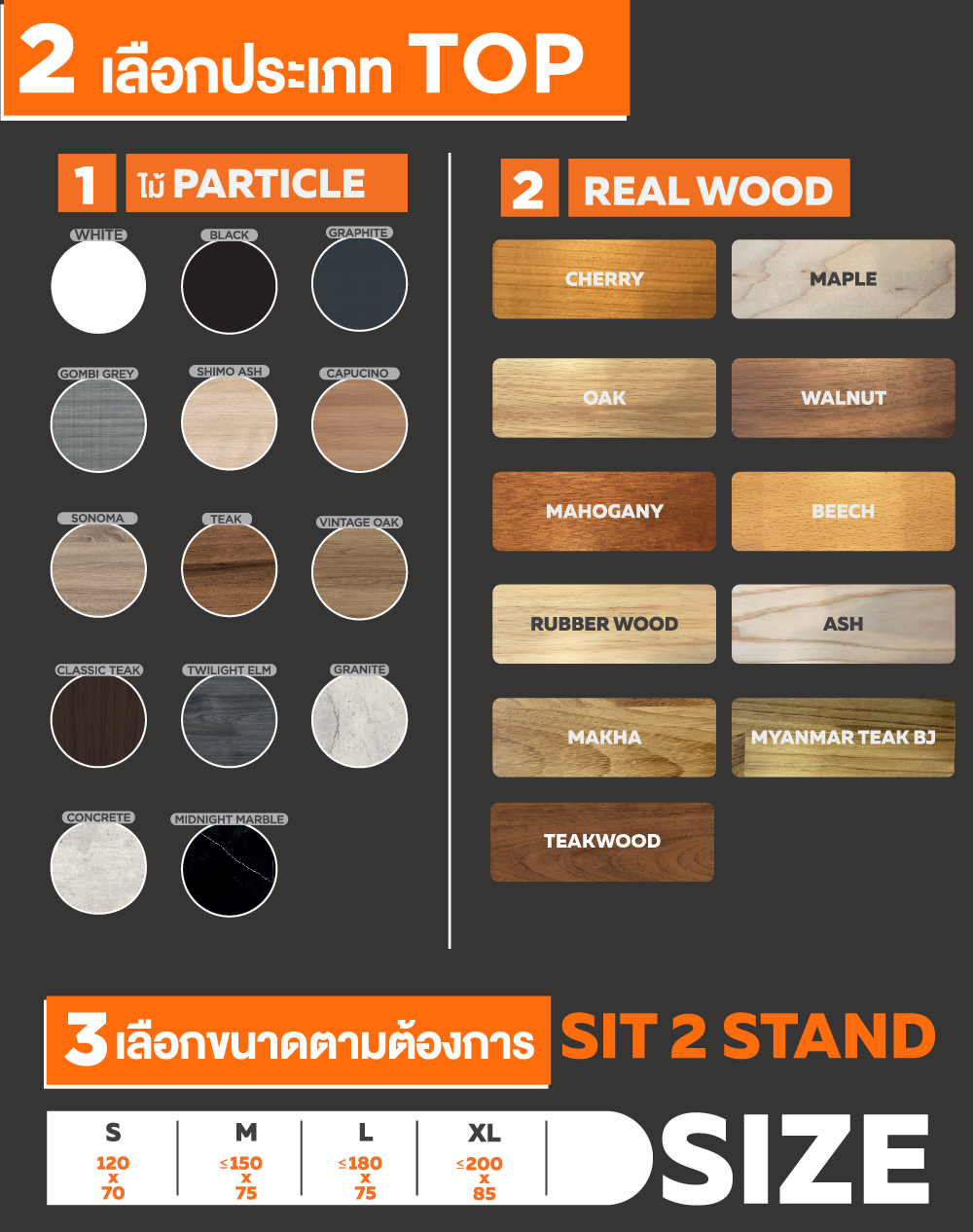 ErgoTrend (Pre-Order) โต๊ะปรับระดับไฟฟ้าเพื่อสุขภาพ Sit2Stand GEN2A ไม้ PB (Dual motor)