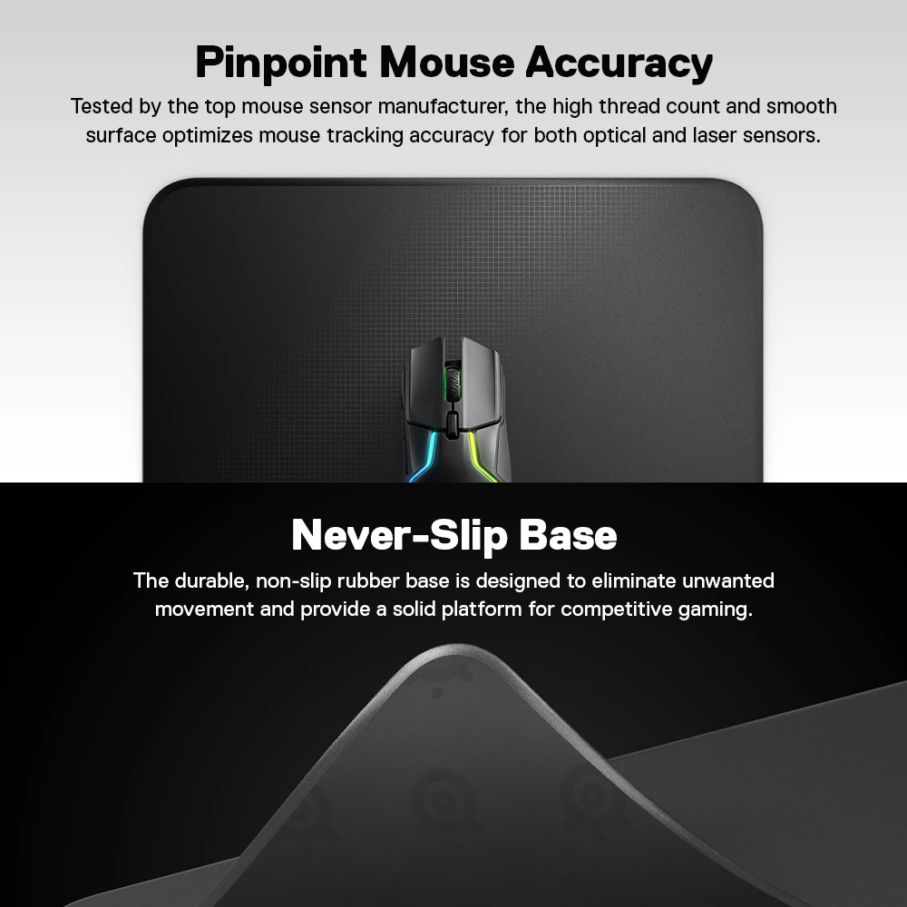 SteelSeries QcK Edge Gaming Mousepad แผ่นรองเม้าส์ แบบ Control รุ่นเย็บ ...