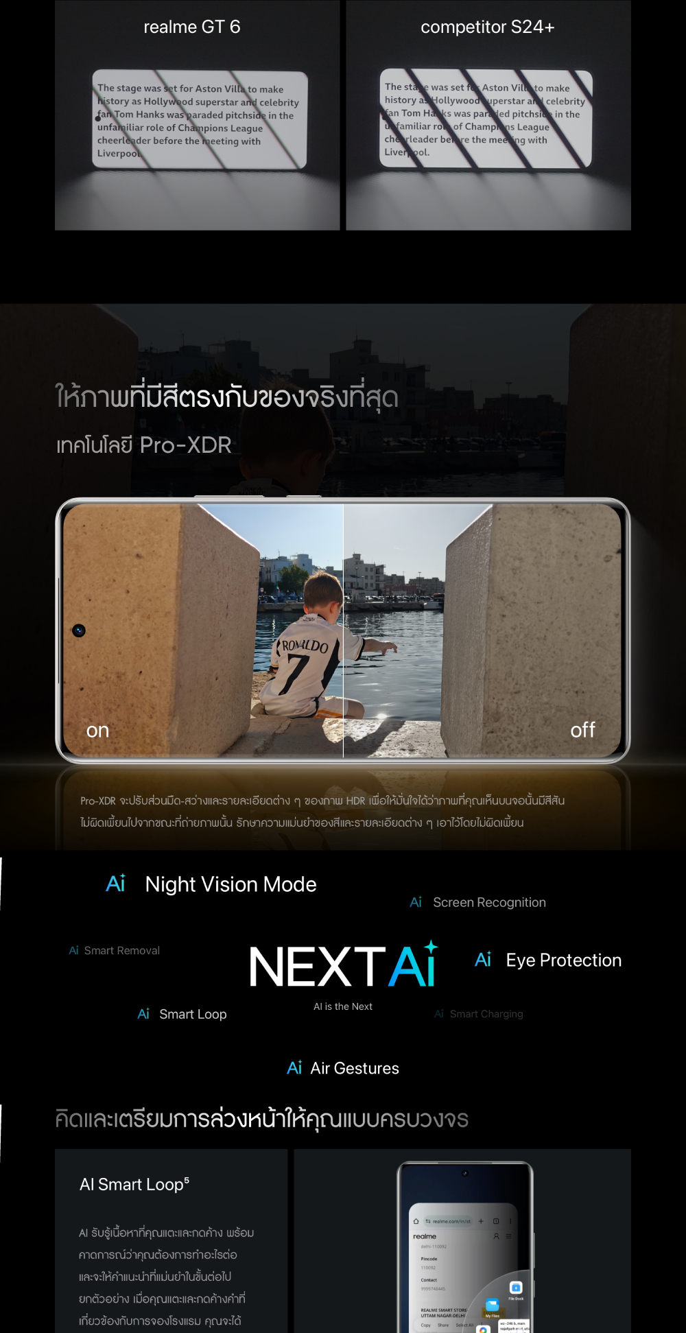 realme GT 6 (16+512) | snapdradon 8s gen 3 กล้อง Sony LYT-808 จอสว่าง 6000 nits ชาร์จไว 120W แบตเตอรี่ 5500 mAh