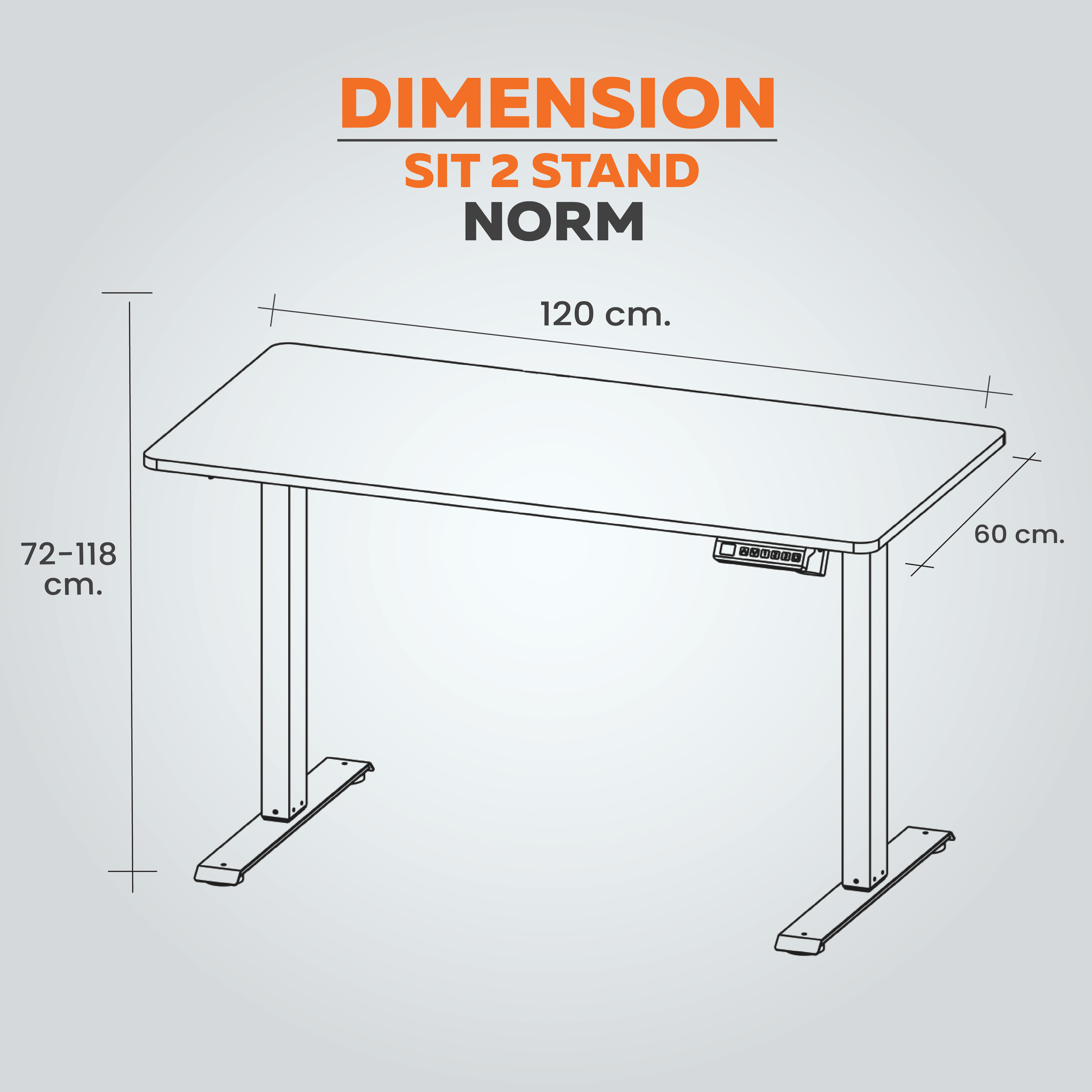 ErgoTrend โต๊ะไฟฟ้า ยืน-นั่งทำงาน รุ่น Sit 2 Stand Norm