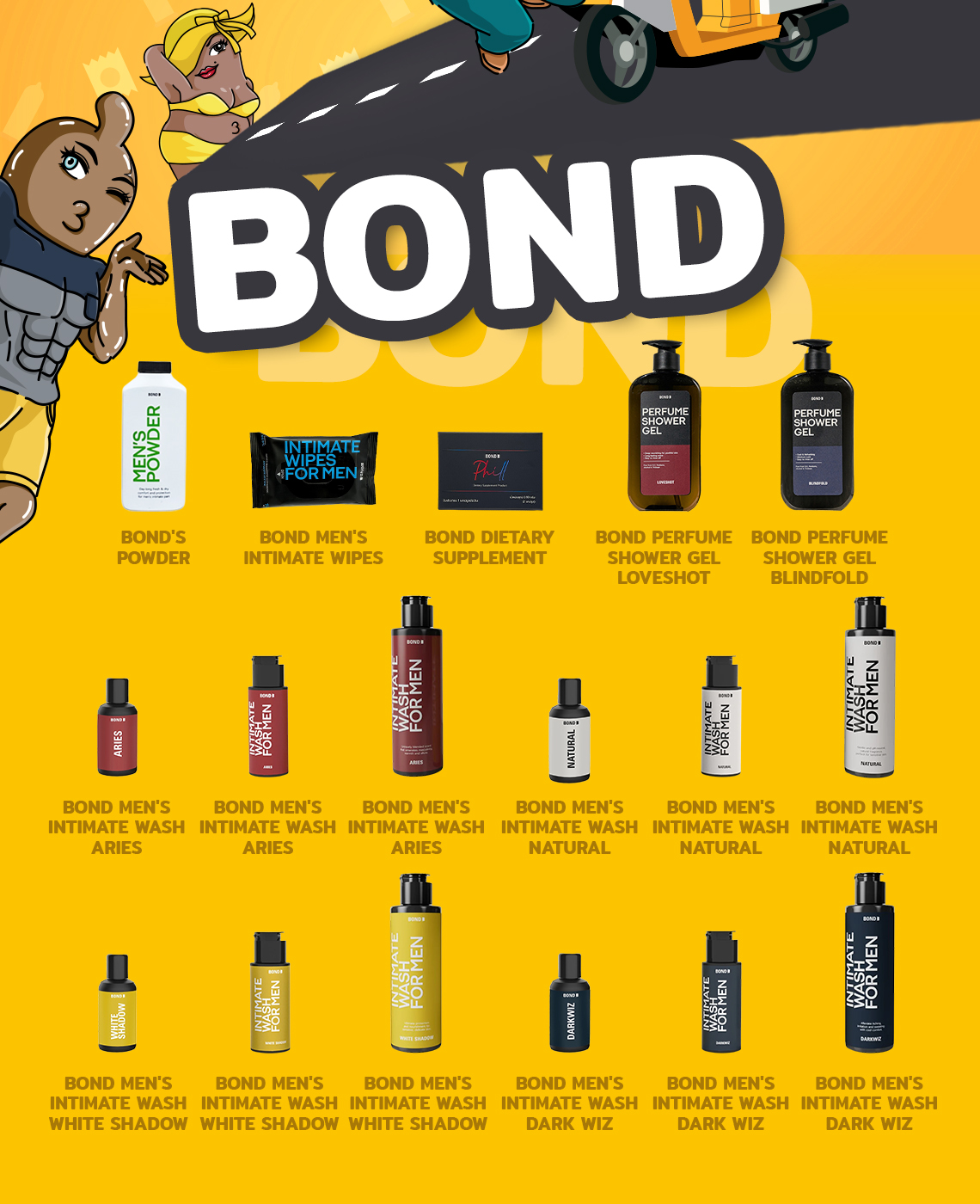 Bond Men's Intimate White Shadow สูตรบำรุง กลิ่นหอม ล้างทำความสะอาดน้อง ...