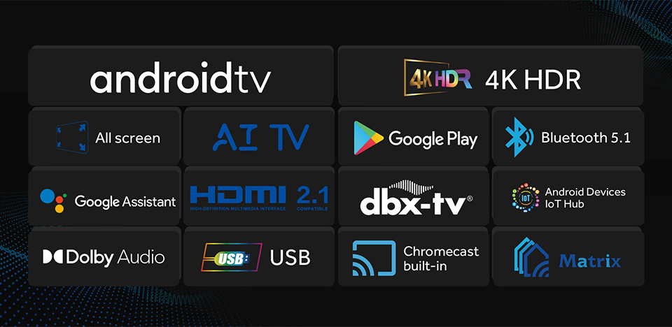 Haier H70K6UG ขนาด 70 นิ้ว TV รุ่น H70K6UG 4K HDR10 Ultra HD Smart Google TV with Dolby Audio