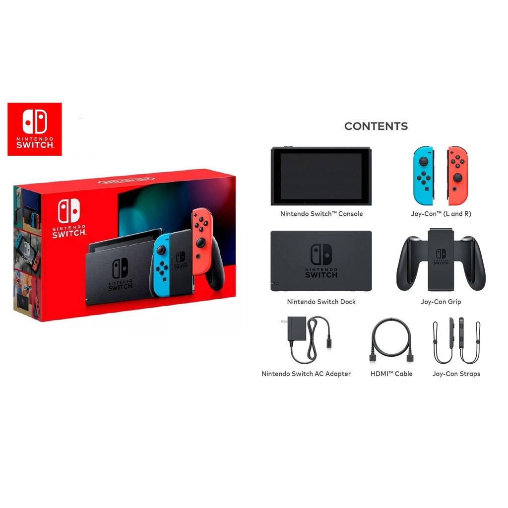 [Children's Day Big Deal] Nintendo Switch Console (Gen 2) : Neon Blue ...