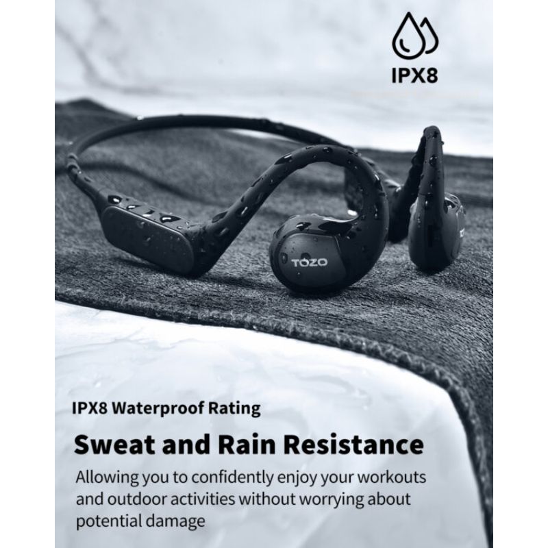 หูฟัง TOZO Open Real Sport Headphone หูฟังออกกำลังกาย บางเบา Bluetooth ...