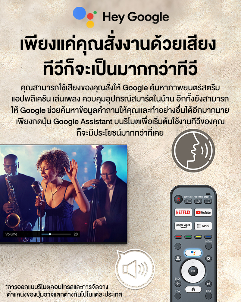 Panasonic TV รุ่น TH-65MX650T 4K TV ทีวีขนาด 65 นิ้ว Google TV