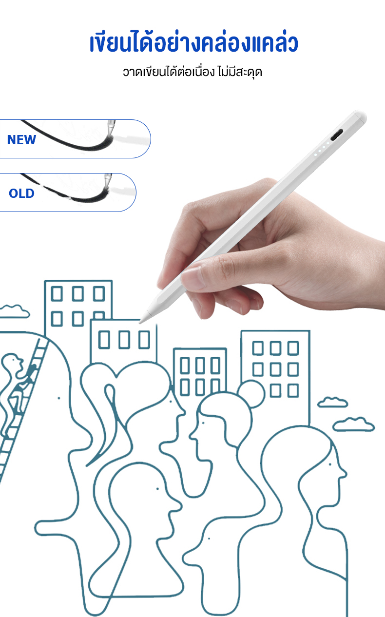 BASIKE Universal Stylus Pen Capacitive Stylus สำหรับแท็บเล็ต IOS และ ...