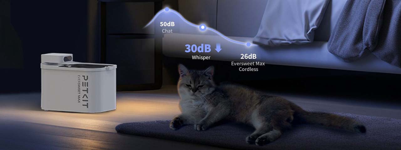 PETKIT EVERSWEET MAX Draadloze Kattenfontein 3L - Met App, Bewegingssensor En 5000mAh Batterij