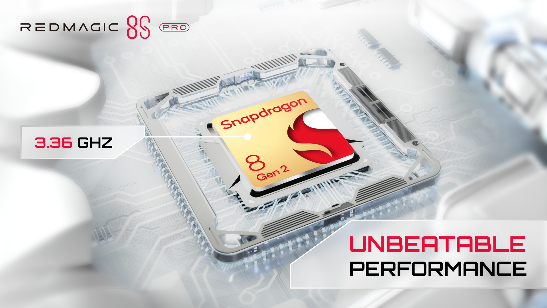 Nubia ZTE Redmagic 8S Pro (12+256GB) - Snapdragon 8 Gen 2 l กล้องใต้จอ l พัดลมในตัว - รับประกันศูนย์ไทย 12 เดือน