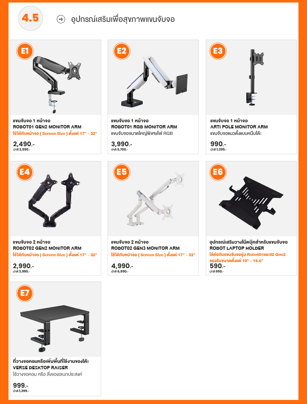 ErgoTrend (Pre-Order) โต๊ะปรับระดับไฟฟ้าเพื่อสุขภาพ Sit2Stand GEN5 ไม้PB (Premium dual motor)