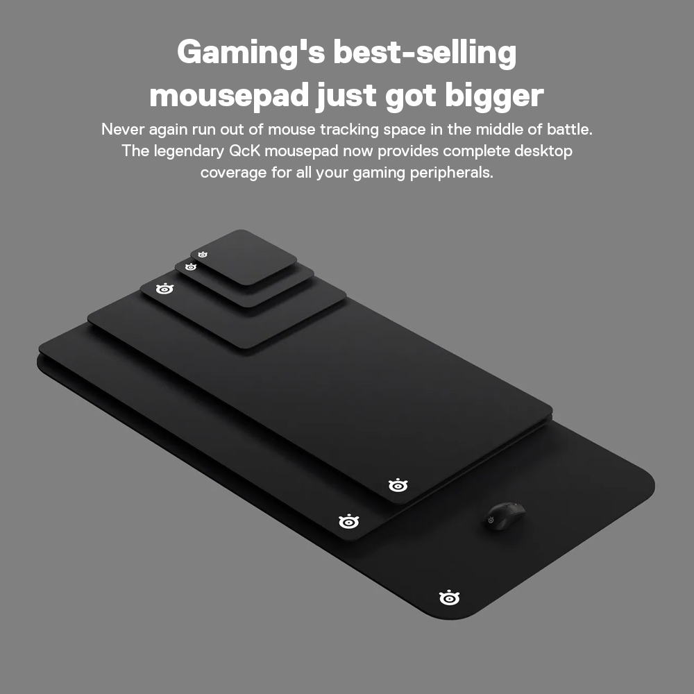 SteelSeries QcK Gaming Mousepad แผ่นรองเม้าส์ แบบ Control รุ่นเริ่มต้น ...