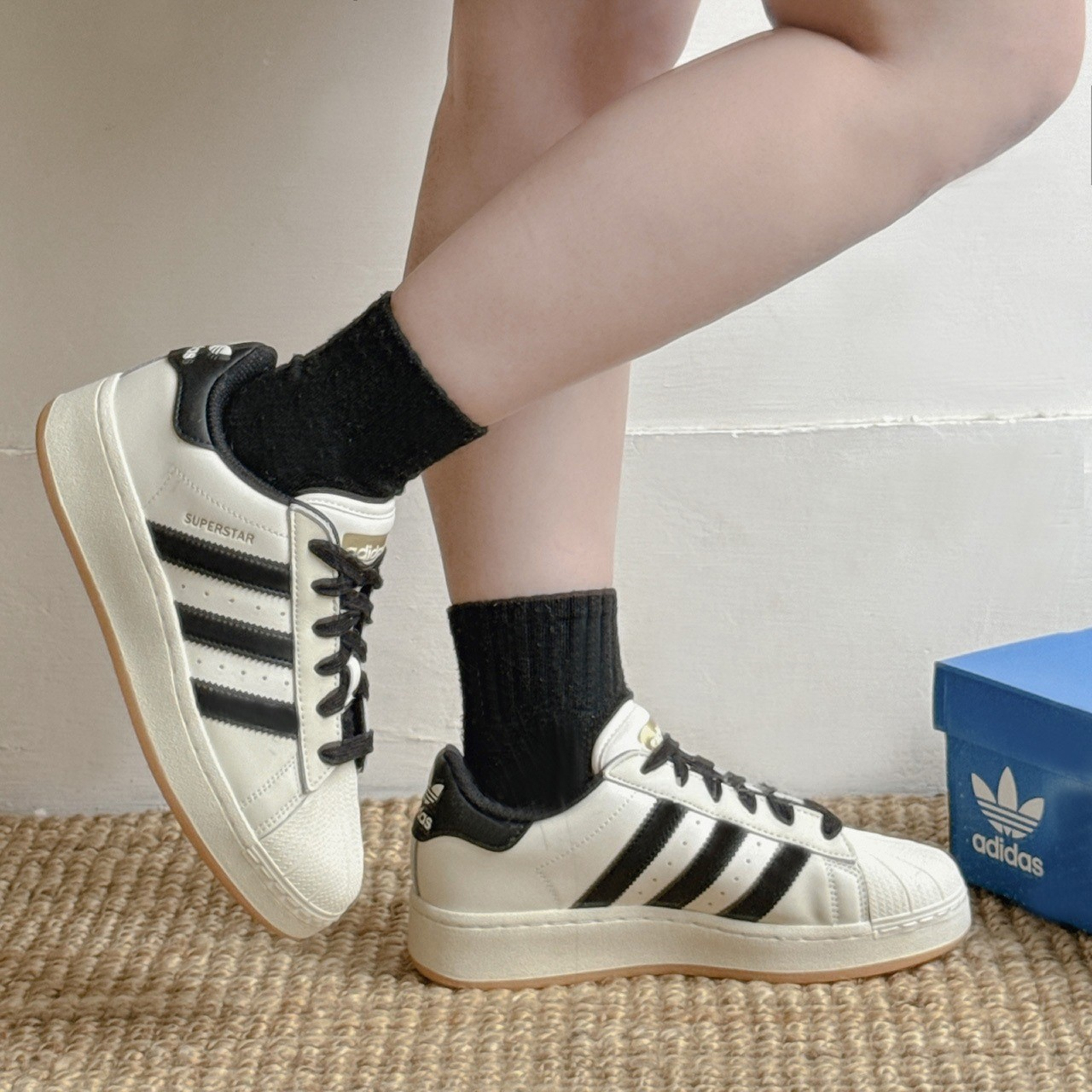 Adidas อาดิดาส รองเท้าผ้าใบ รองเท้าลำลอง W Superstar XLG ID5698 (4300 ...