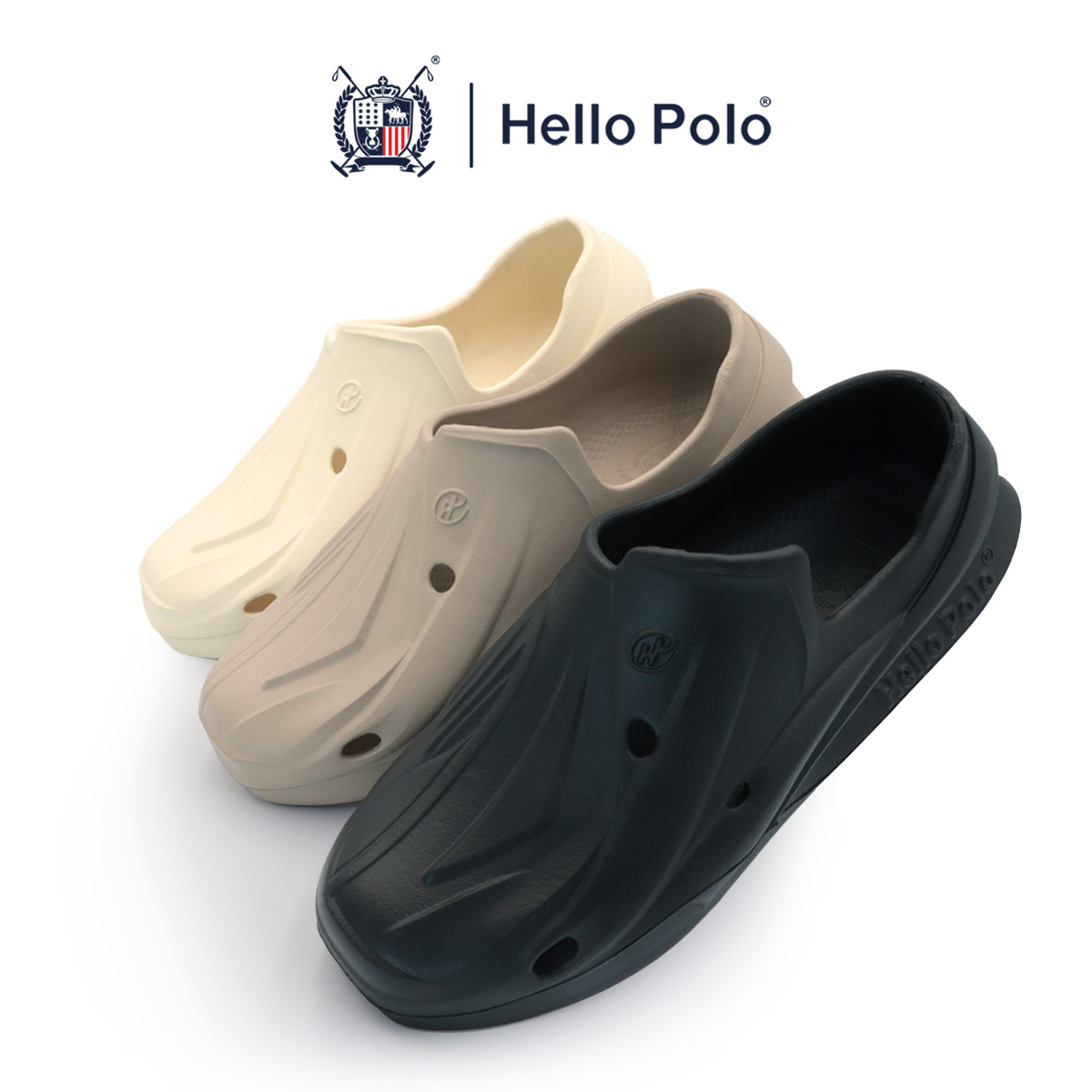 Hello Poloรองเท้าแตะหัวโตใส่สบาย รองเท้าแตะแฟชั่น สำหรับผู้หญิง พื้นหนา ...