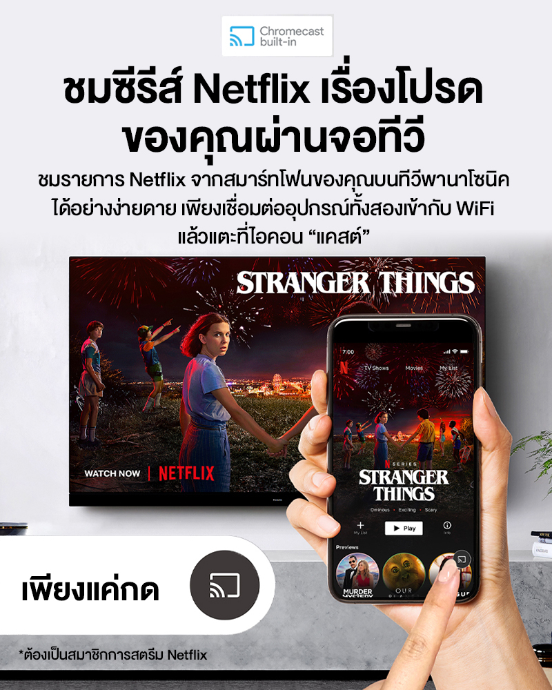 Panasonic LED TV รุ่น TH-32LS600T HD TV ทีวี ขนาด 32 นิ้ว Android TV  มีโหมด Google Assistant Chromecast แอนดรอยด์ทีวี