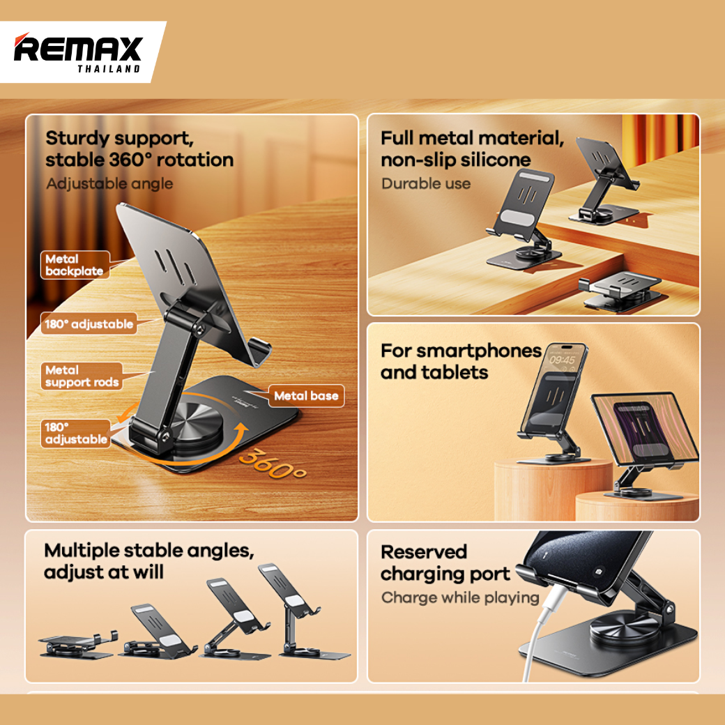 Remax Stand Holder RM-C38 - ที่ตั้งโทรศัพท์ | Shopee Thailand