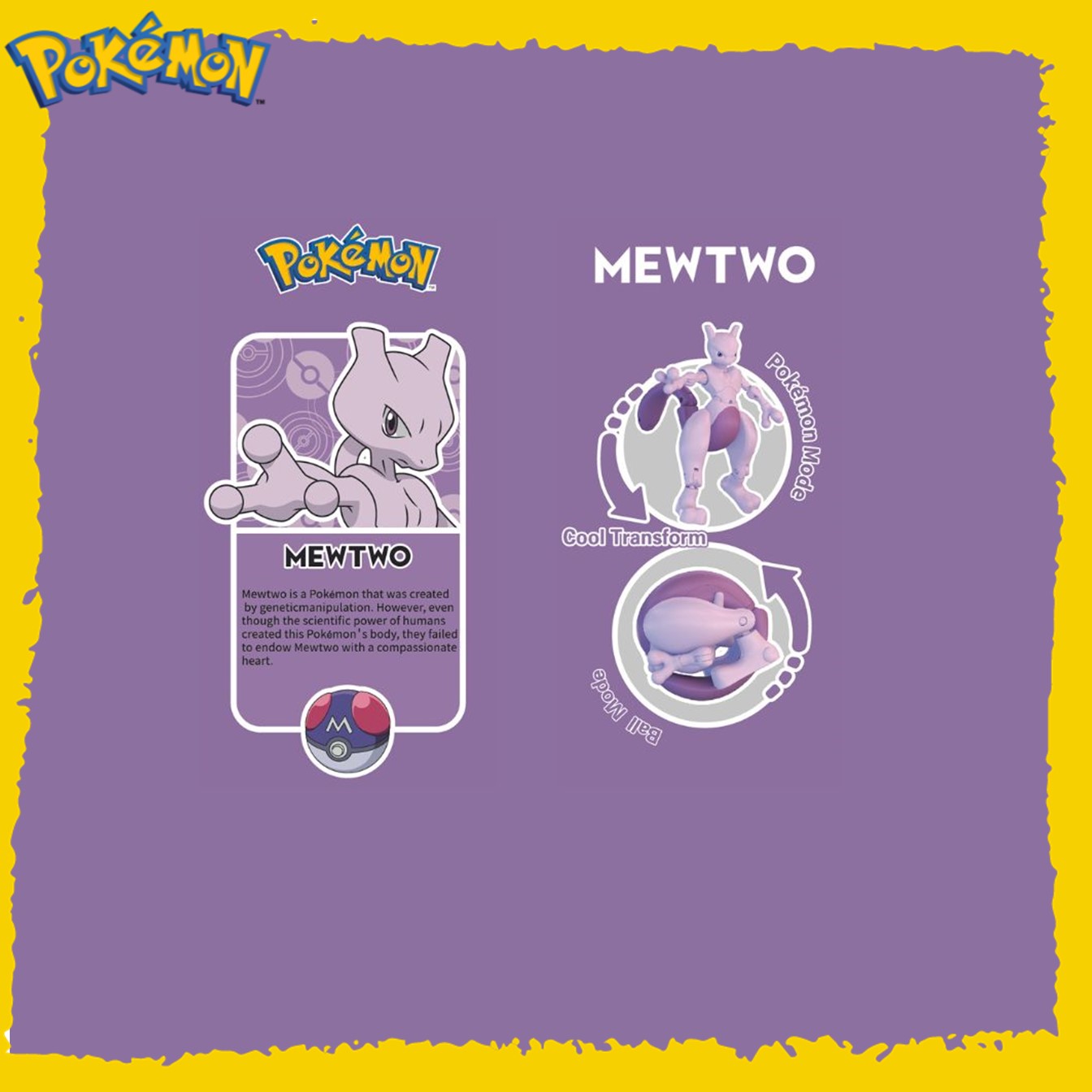 Pokemon - Transformation Pokemon - Mewtwo รหัส JSPKZC8905E | Shopee ...