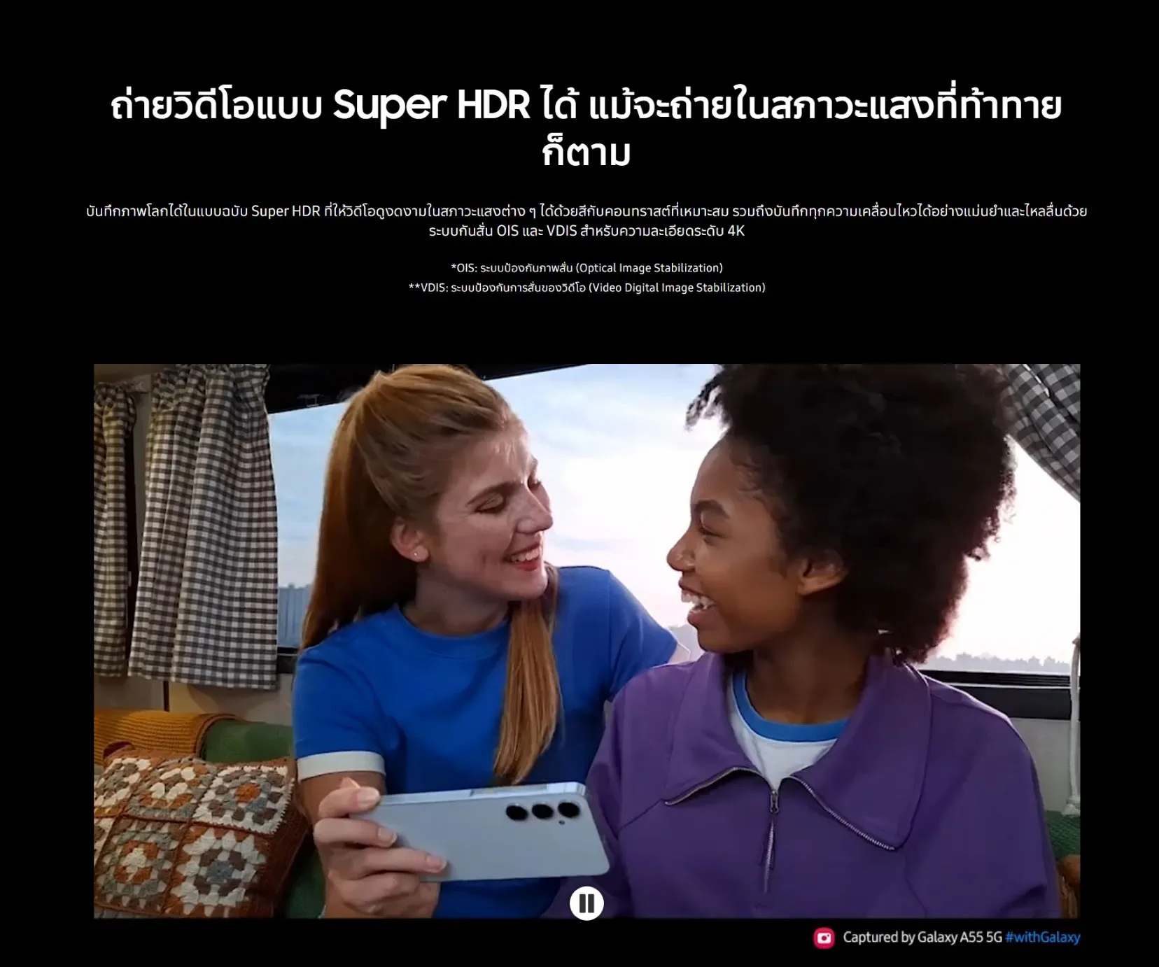 Samsung Galaxy A55 5G 8/128 แบตอึด 5,000mAh ชาร์จไว 25W / จอขนาด 6.6"