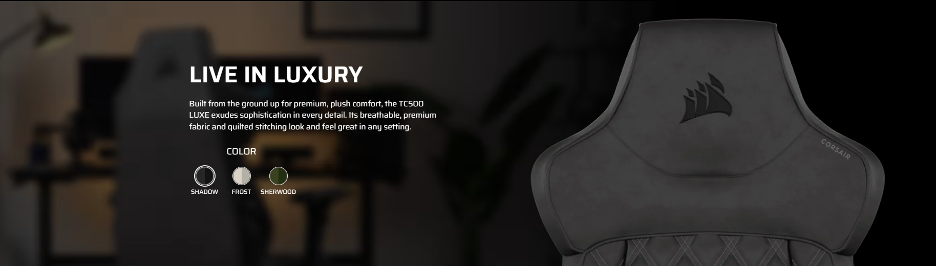 CORSAIR GAMING CHAIR E-Sport เกรดพรีเมี่ยม รุ่น TC500 LUXE เก้าอี้สีขาว ลดอาการปวดเมื่อย เก้าอี้พนักพิงสูง นุ่มสบาย ตามหลักสรีระศาสตร์  WHITE/FROST