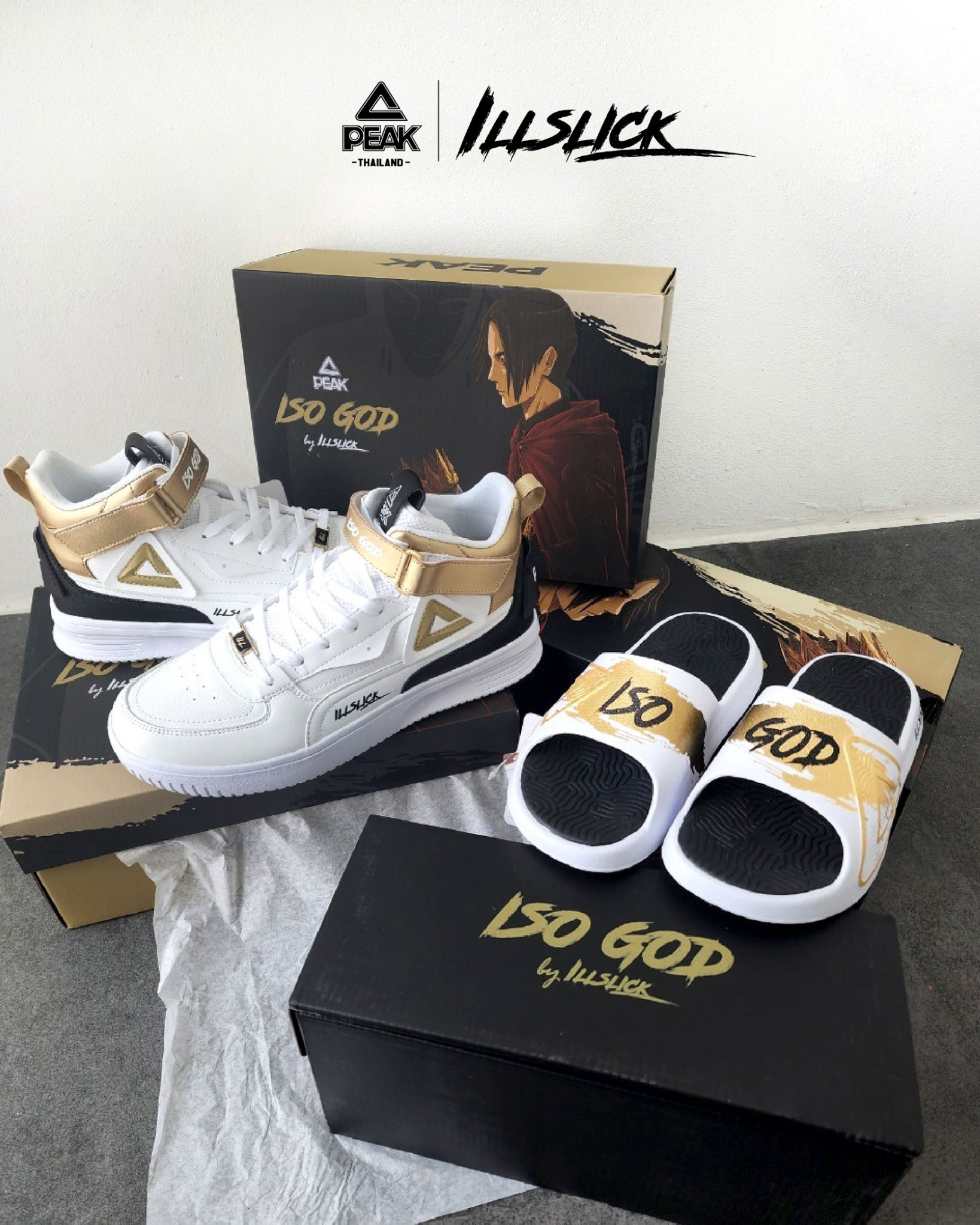 (Limited Edition) PEAK X ILLSLICK ISO GOD Taichi Slipper ILL11937L ...