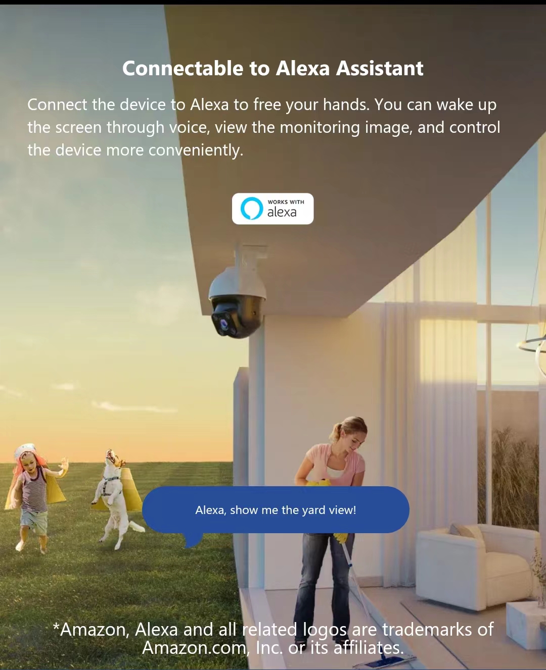 Tenda CH7 กล้องวงจร 4MP WiFi IP Camera Outdoor 2K กล้องไร้สาย Smart Full-Color อินฟาเรด Night Vision