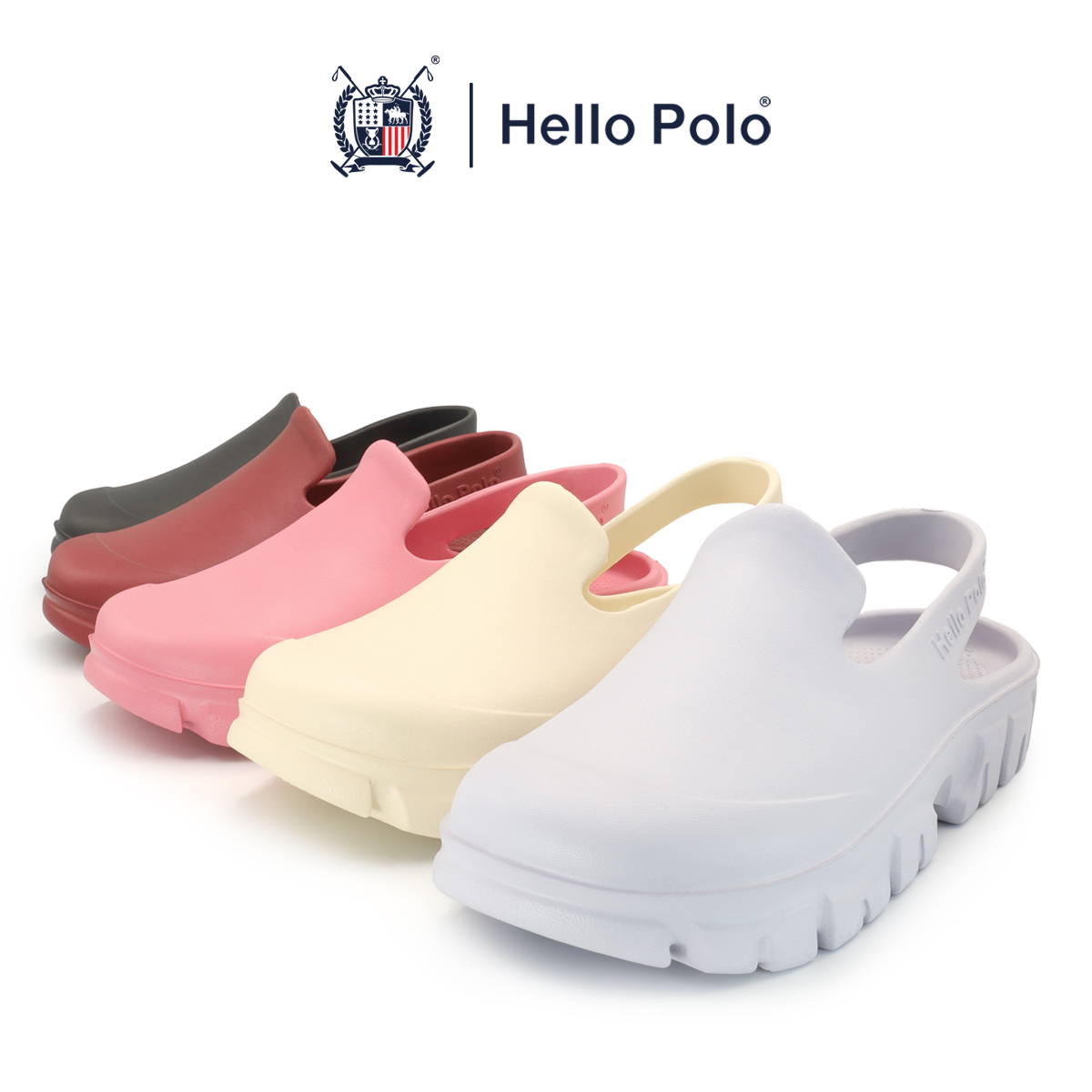 Hello Polo HP8025 รองเท้ารัดส้น รองเท้าแตะแบบสวม UNISEX Size 36 - 45 ...