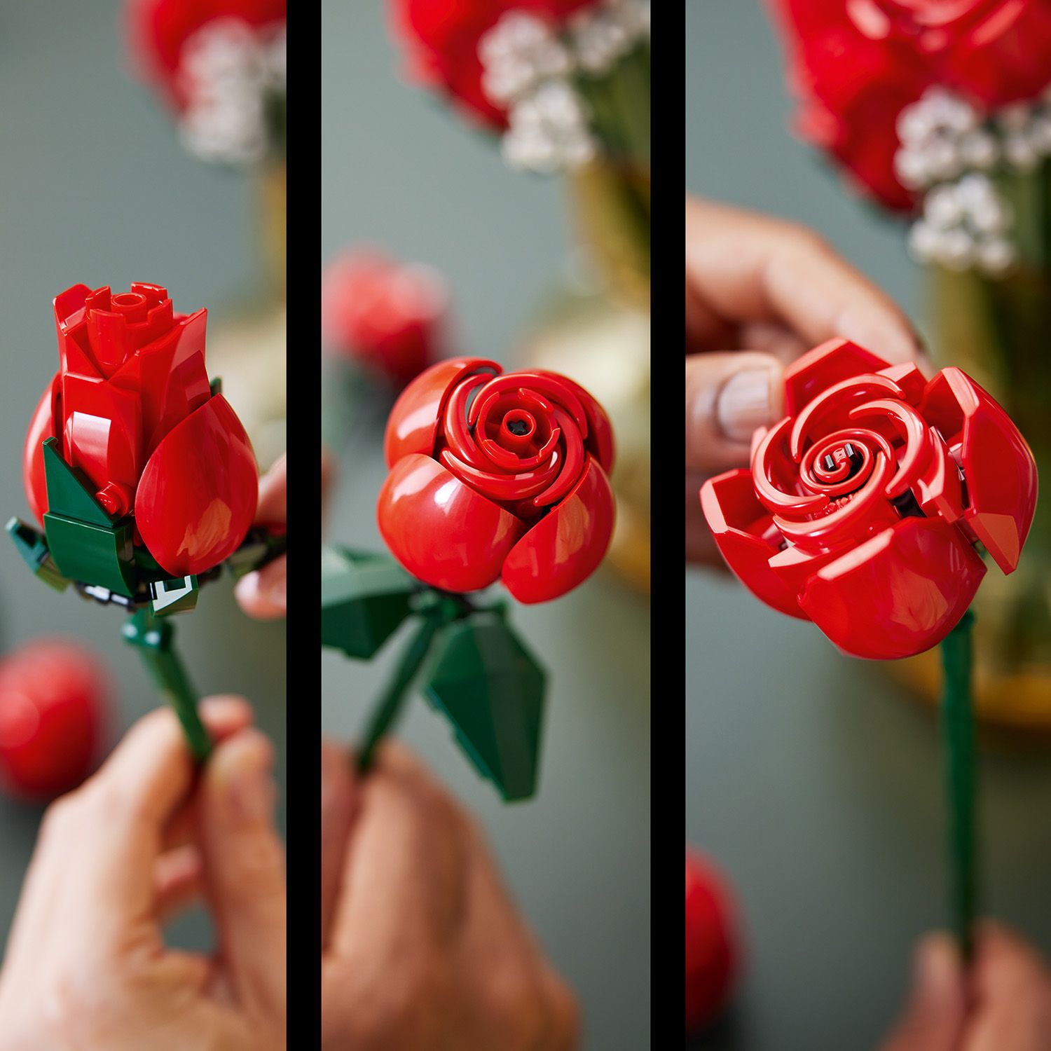 LEGO Icons 10328 Bouquet of Roses Building Set (822pcs.), Building ...