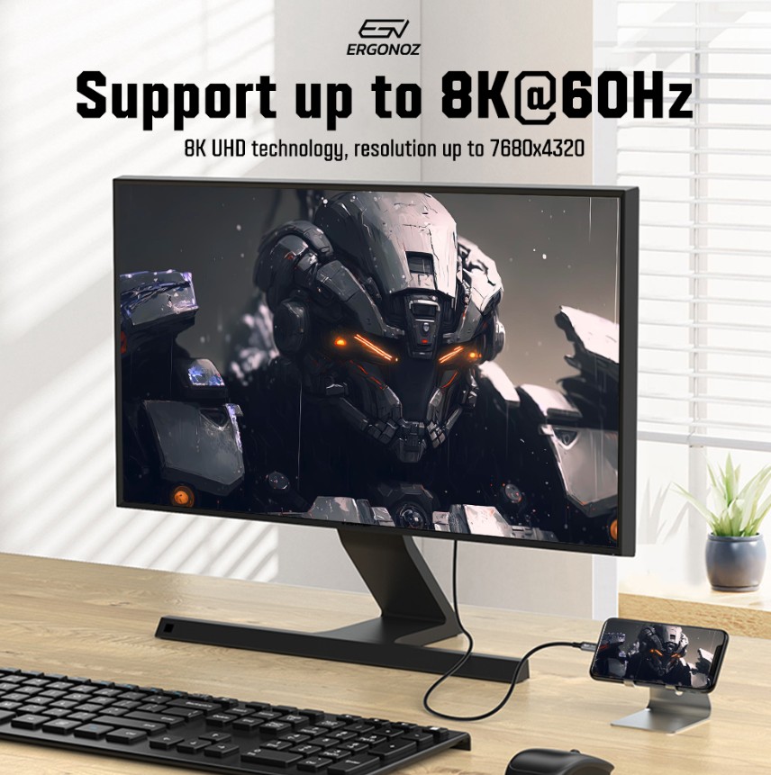 ERGONOZ Clynk (EGN-CLYNK-THUNDER-C2C) Type-C 100W 40Gbps รองรับ ...