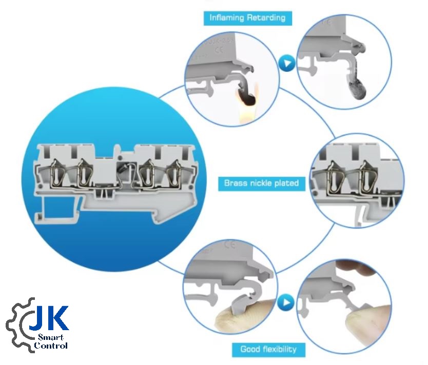 ST2.5-Quattro, 4-Way Conductor Spring Type Terminal Block: เทอร์มินอล ...