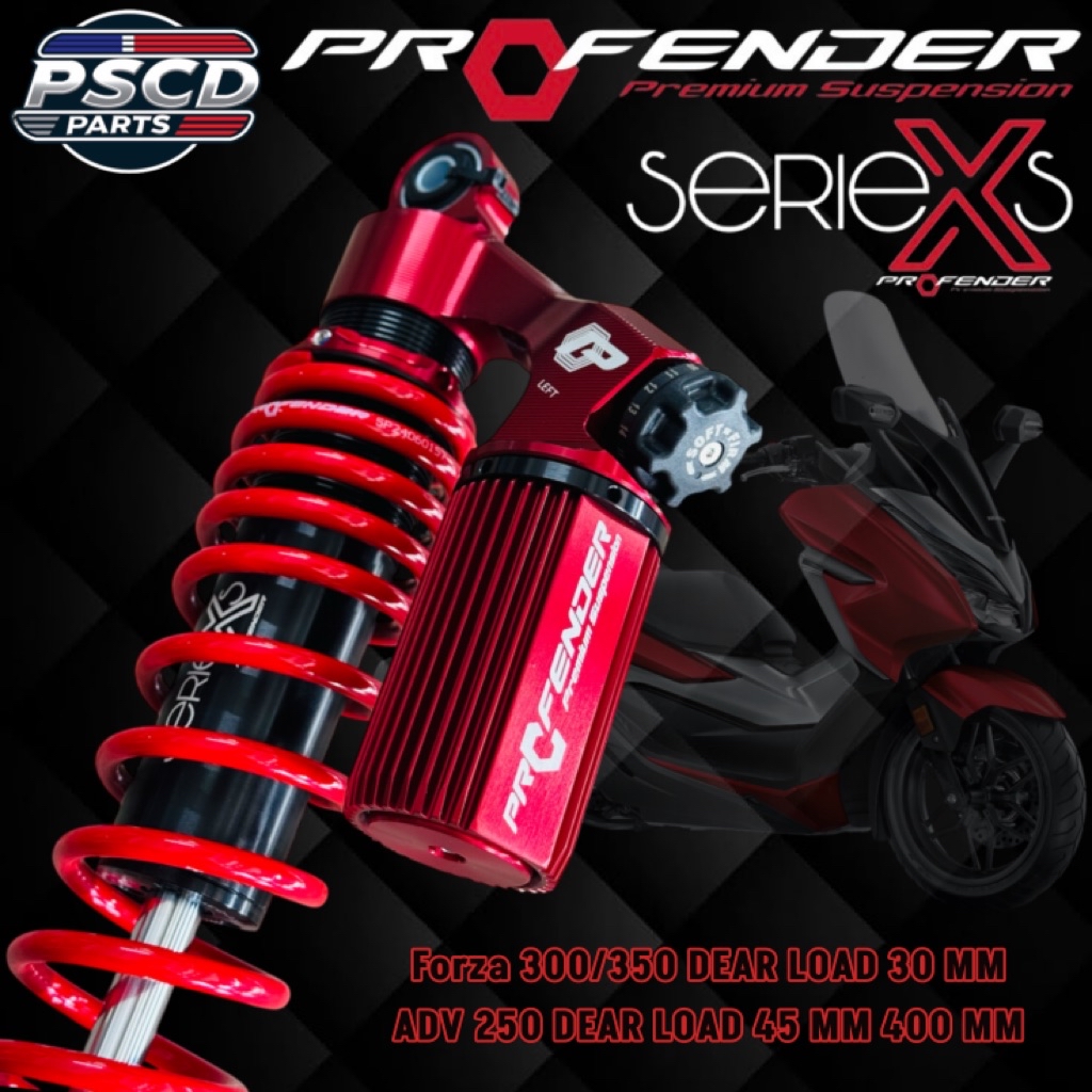 โช๊ค Profender รุ่น X-Series สำหรับรถ Forza300/350 DEAR LOAD 30MM ...