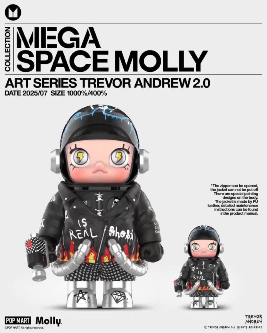 その他 MEGA SPACE MOLLY 400% Trevor Andrew MEGA SPACE MOLLY 400% Trevor Andrew - POP MART (Singapore)