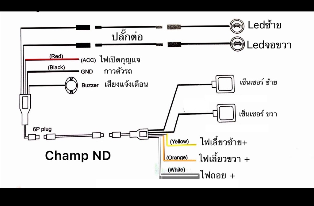 ระบบ BSM/BSD Blind Spot ระบบเตือนมุมอับ แบบไฟLedแจ้งเตือนสถานะในรถ ตรวจ ...