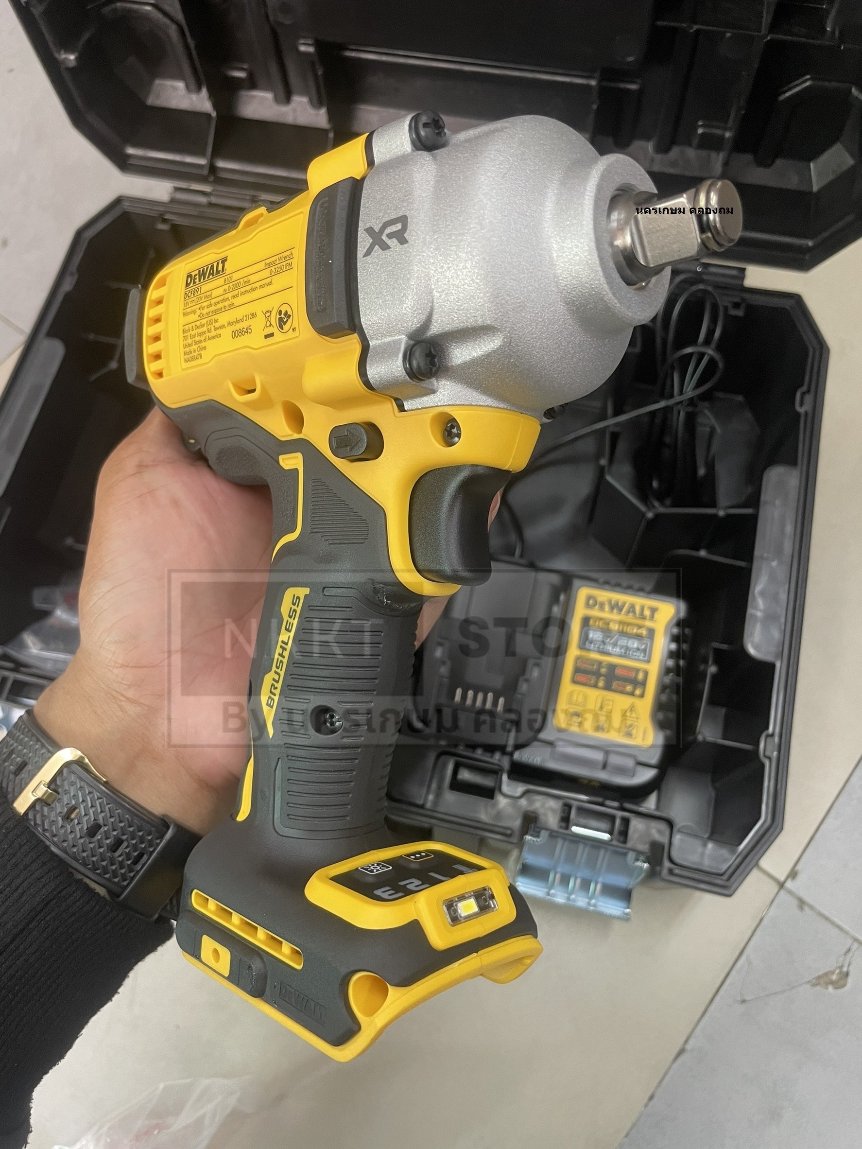 DEWALT DCF891P1T DCF891P1 DCF891 ชุดบล็อกกระแทกไร้สาย บล็อกไร้สาย บล็อก ...