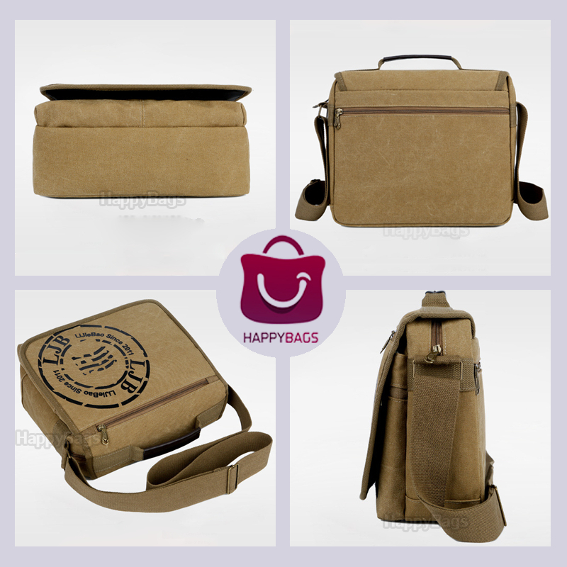 กระเป๋าสะพายข้าง เซอร์ๆแนววินเทจ ใส่หนังสือ ใส่กระดาษA4ได้ | Shopee ...
