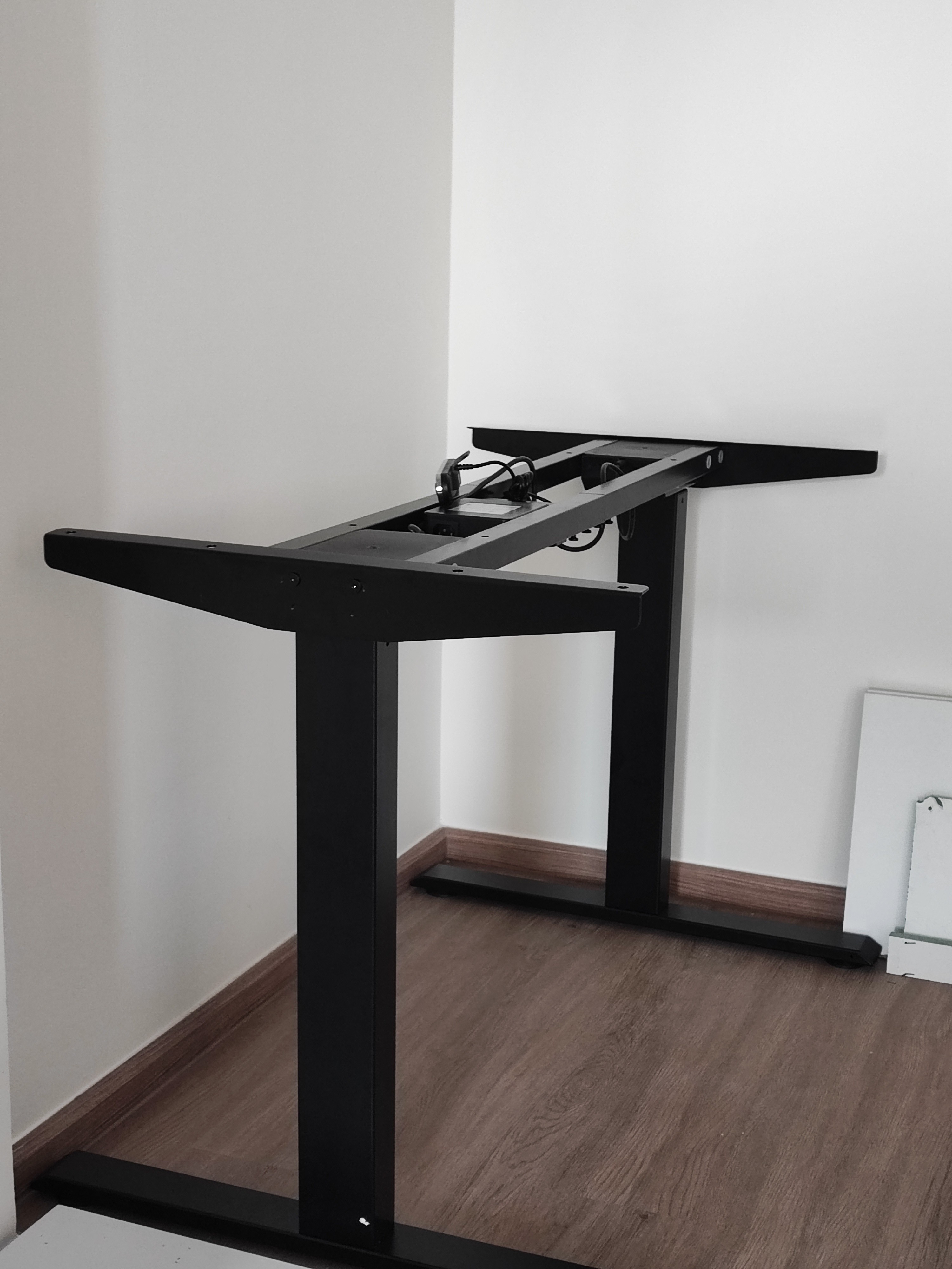 Dual motor- Electrically adjustable table base legs Retractable table ...