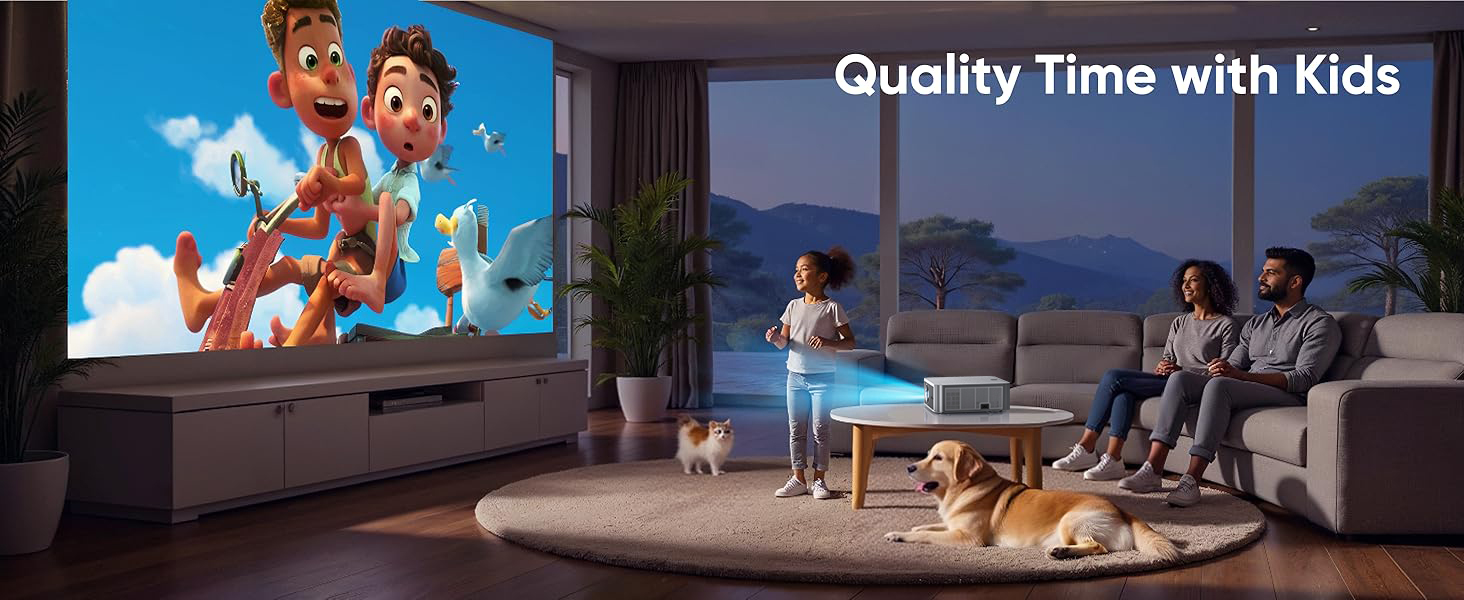 Projector Full HD 8K โปรเจคเตอร์ ความสว่างสูง 1500ANSI Fintex Max LT5 ...