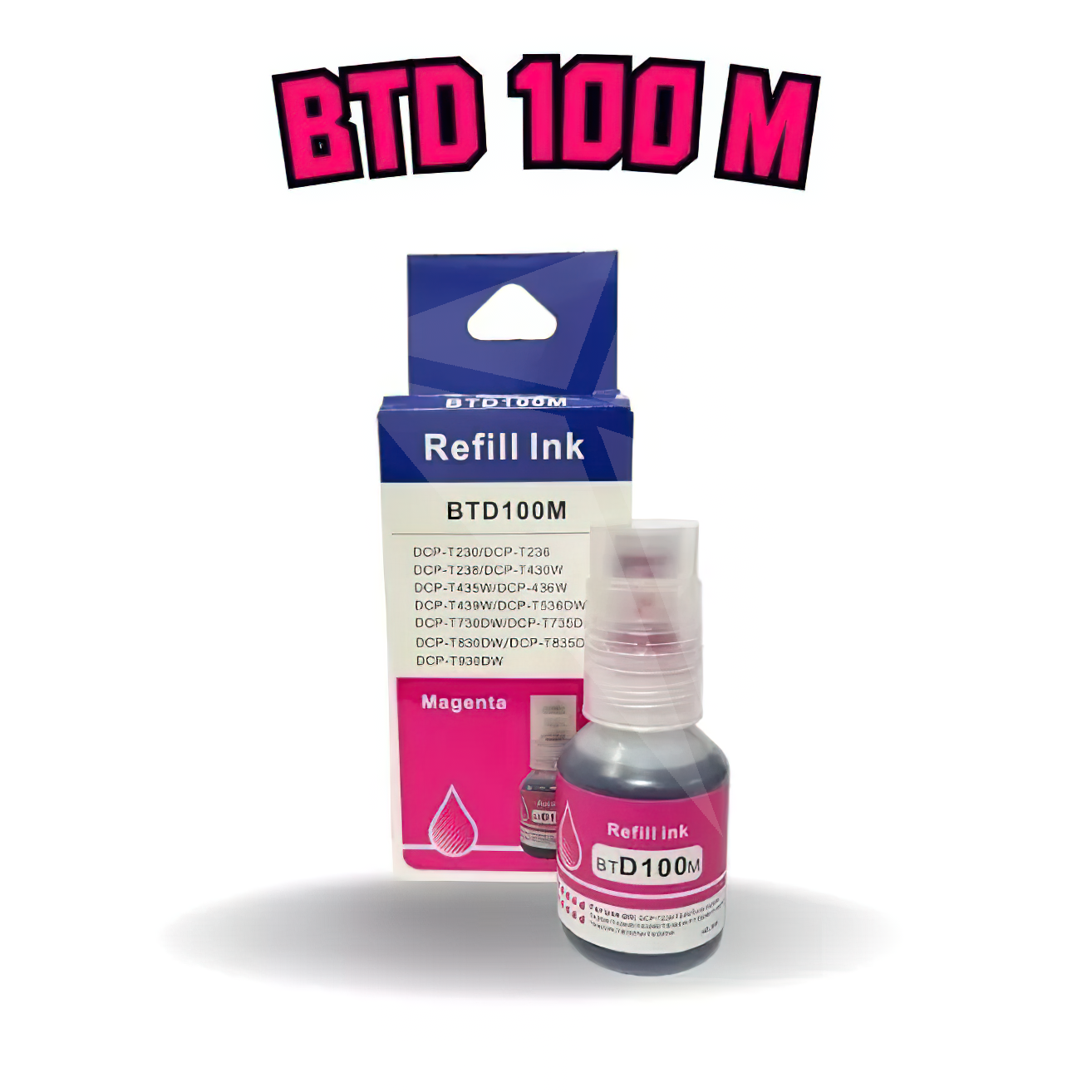 หมึกเติม BROTHER D100 Refill Ink D100 (BK/C/M/Y) สำหรับ DCP-T230 T430W ...