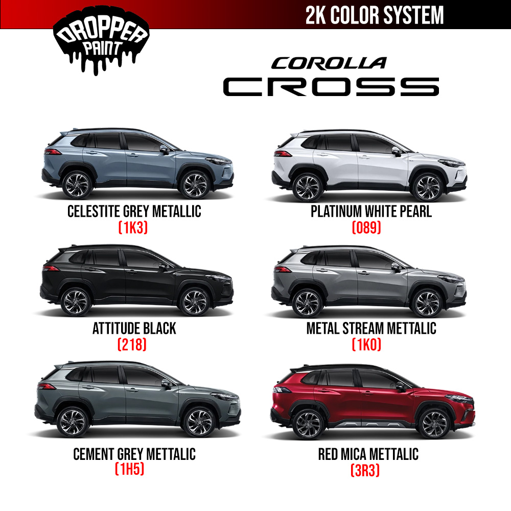 สีแต้มรถยนต์ Toyota Cross 2K ราคาถูกที่สุด มีทุกรุ่นทุกสี ซ่อมสีรถยนต์ ...