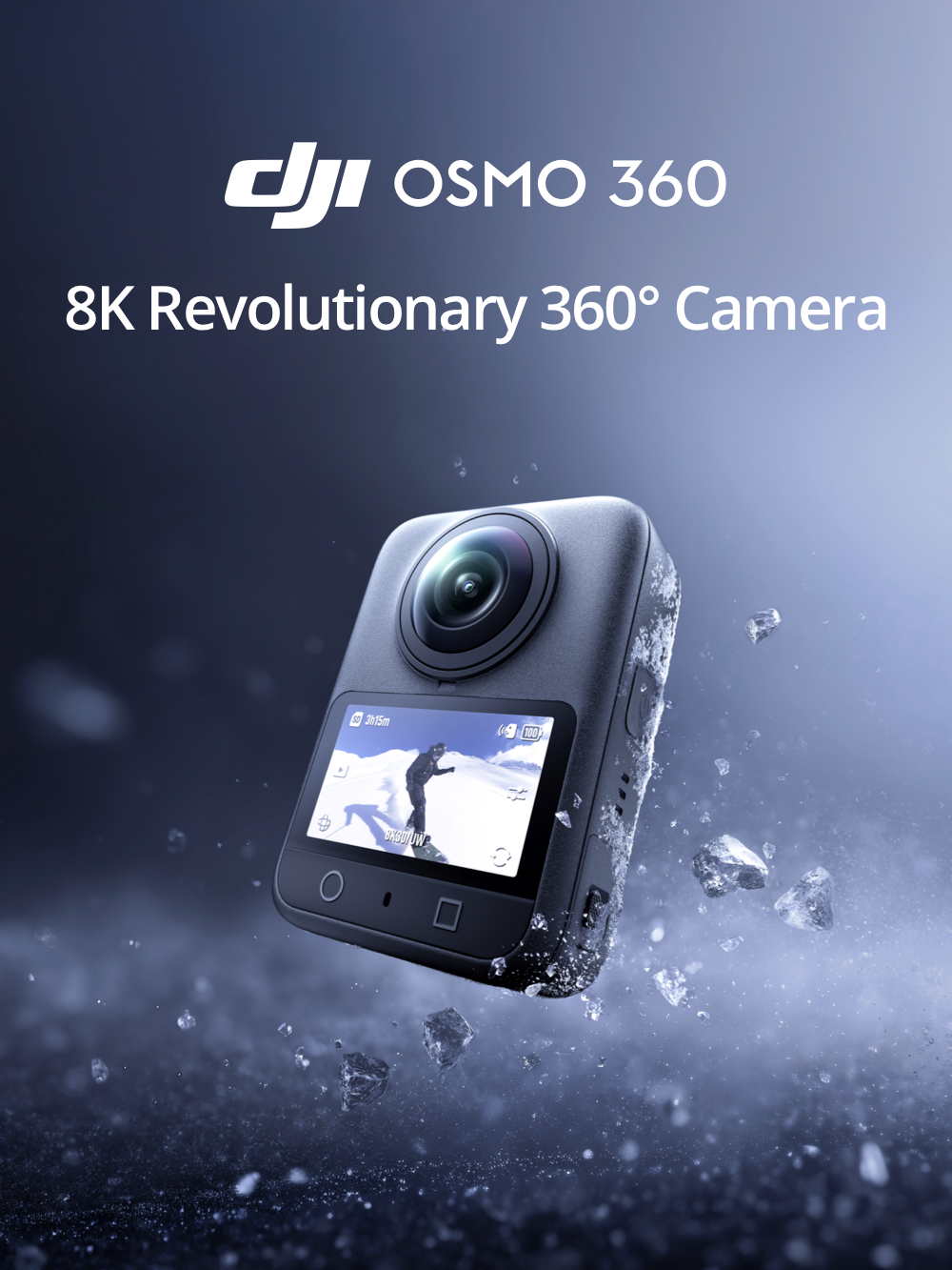 DJI OSMO 360 - กล้อง 360 องศา 1-Inch 8K/30fps Follow-Cam View ความจำในตัว 105 GB