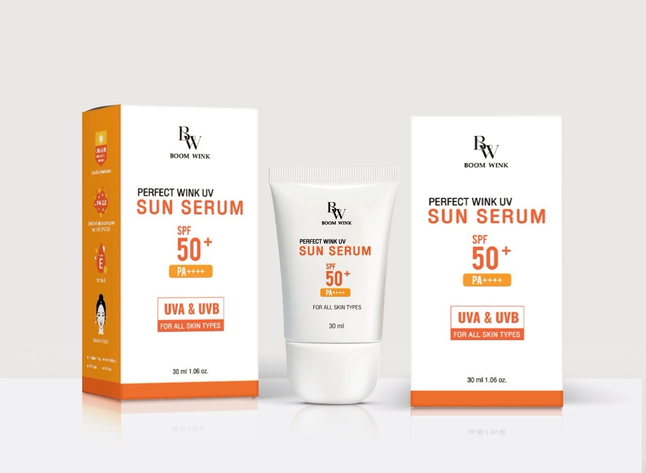 BOOM WINK PERFECT WINK UV SUN SERUM SPF 50+ PA++++ | Shopee Thailand