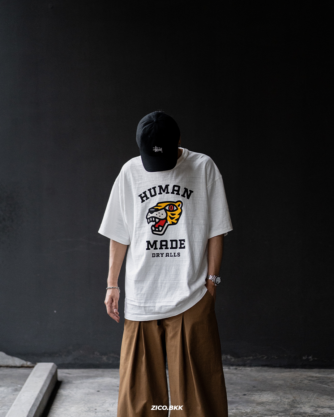HumanMa Tiger Graphic Tee | Shopee Thailand