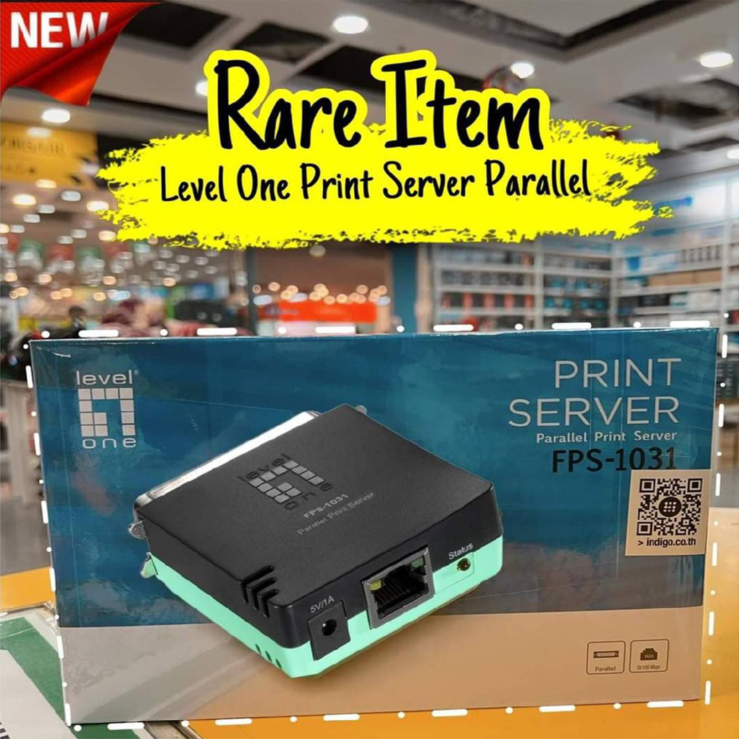 LevelOne FPS-1031 Parallel Print Server ปริ้นเซิร์ฟเวอร์ **ออกใบกำกับ ...