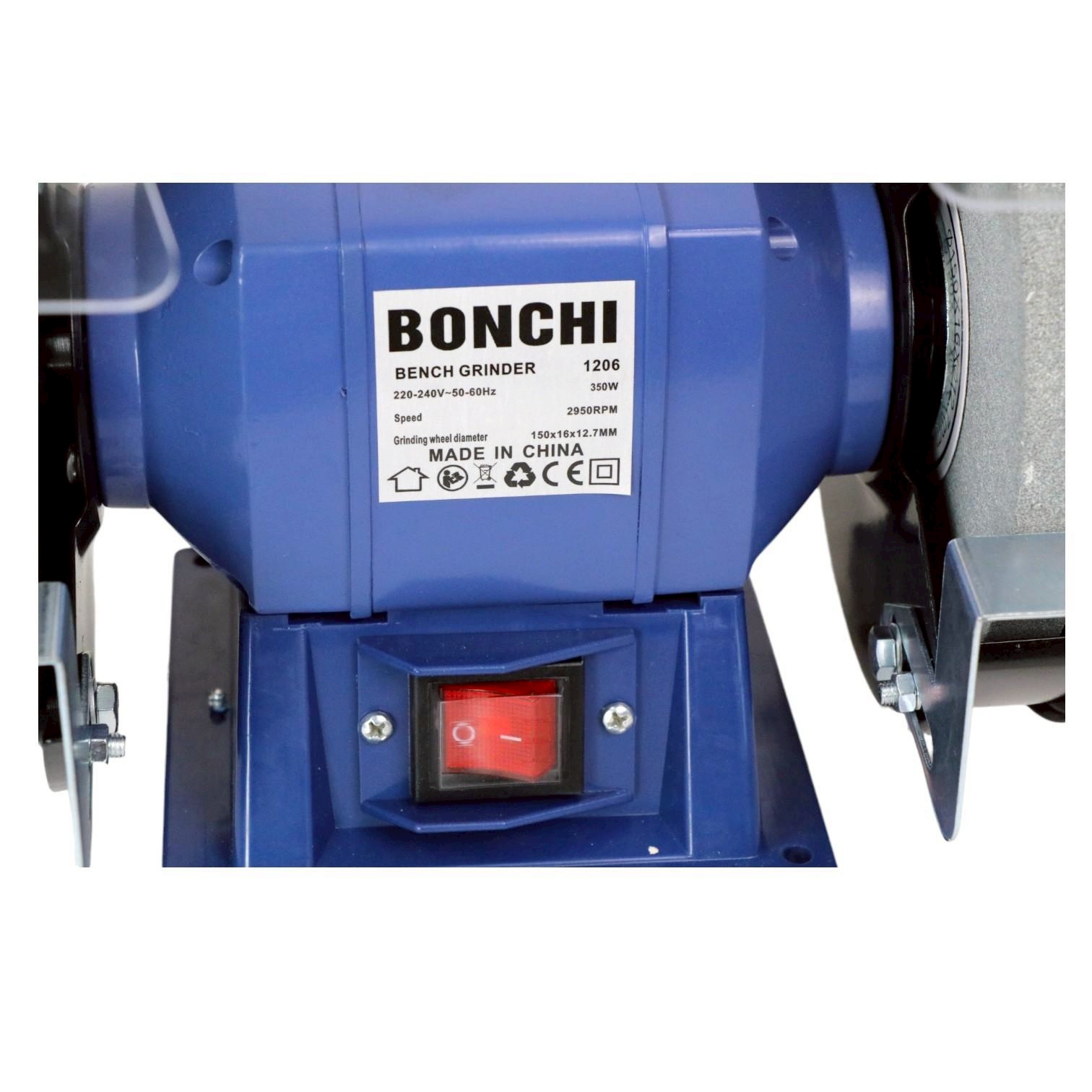 (6)BONCHI มอเตอร์หินเจียร มอเตอร์หินไฟ 5 นิ้ว 6 นิ้ว 350W 1/3 แรงม้า ...