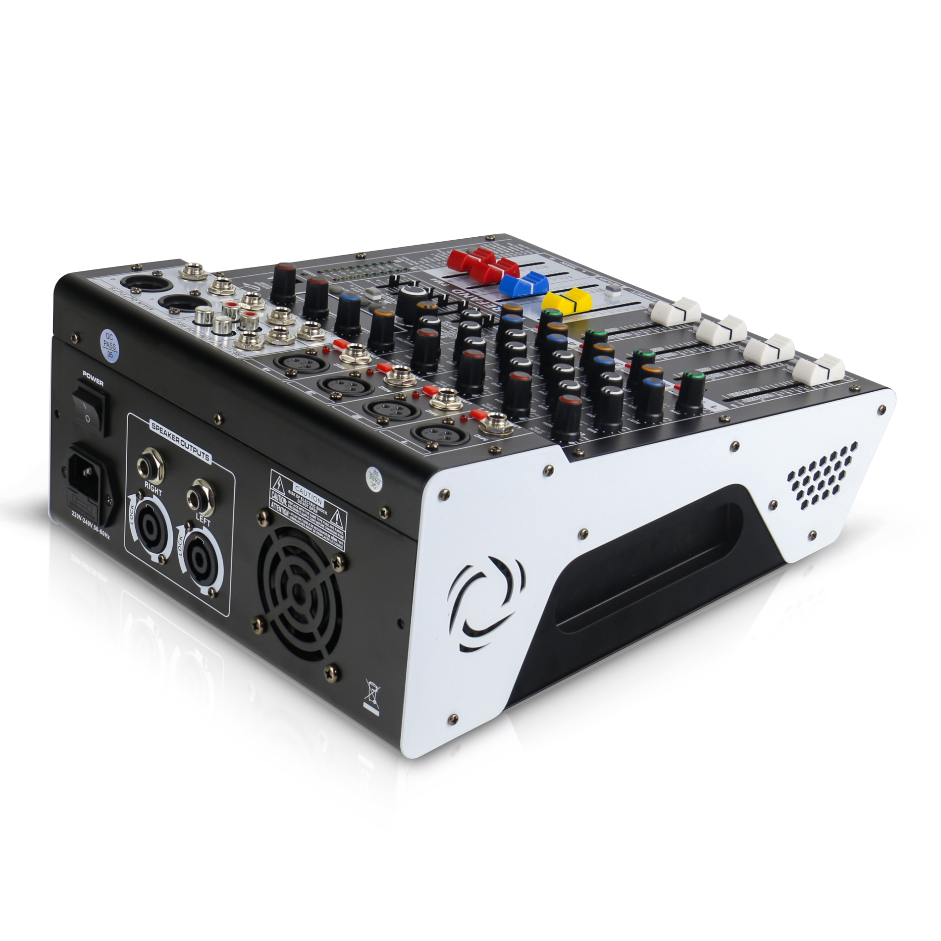 M-6 MIXER มิกเซอร์ MM6 ขนาดเล็ก 6CH 4 mic 1 stereo inputs บลูทูธ ไฟแฟน ...