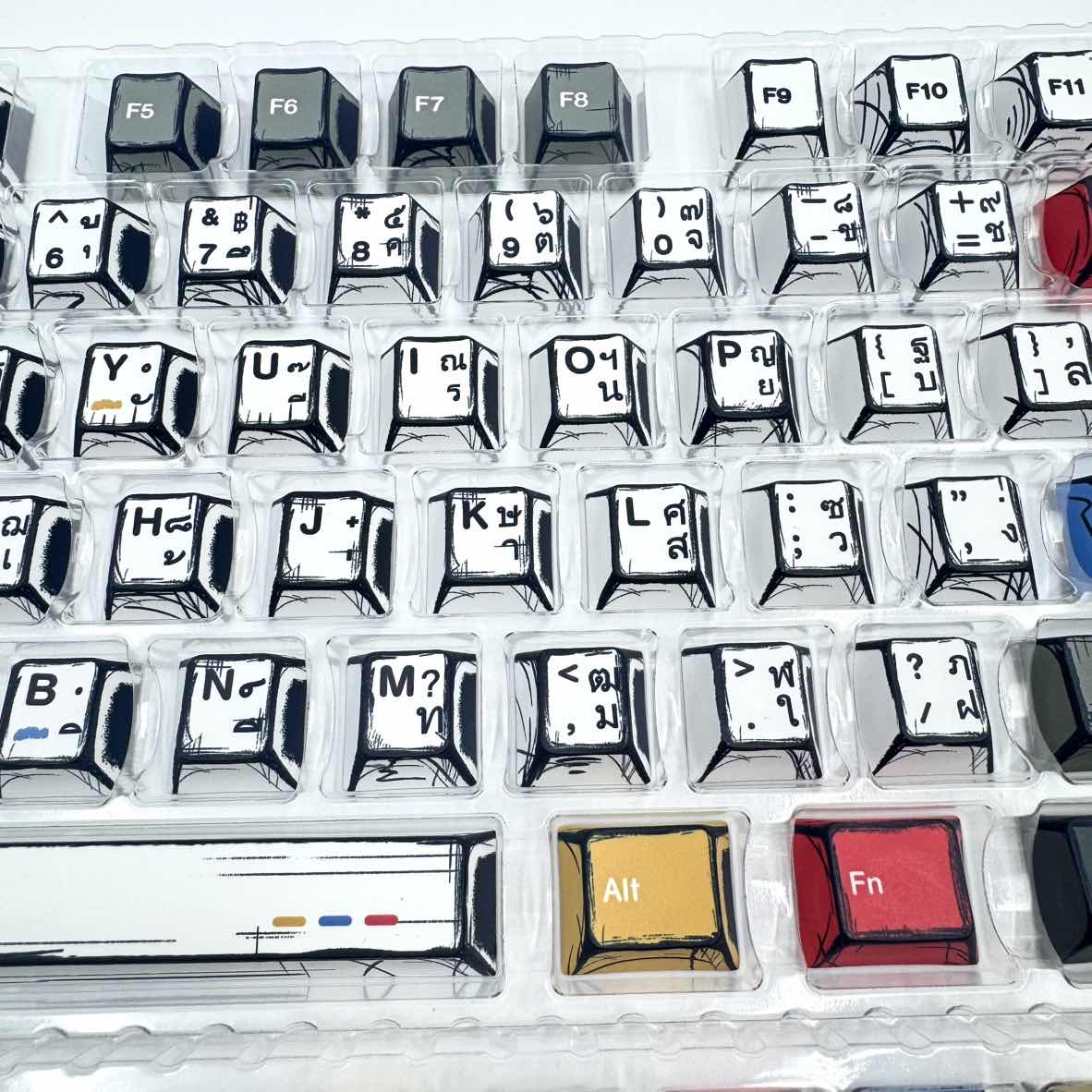 ⚡พร้อมส่งจากไทย⚡Crayon Shin-chan keycaps คีย์ไทย PBT ปุ่มกดแป้นพิมพ์ ...