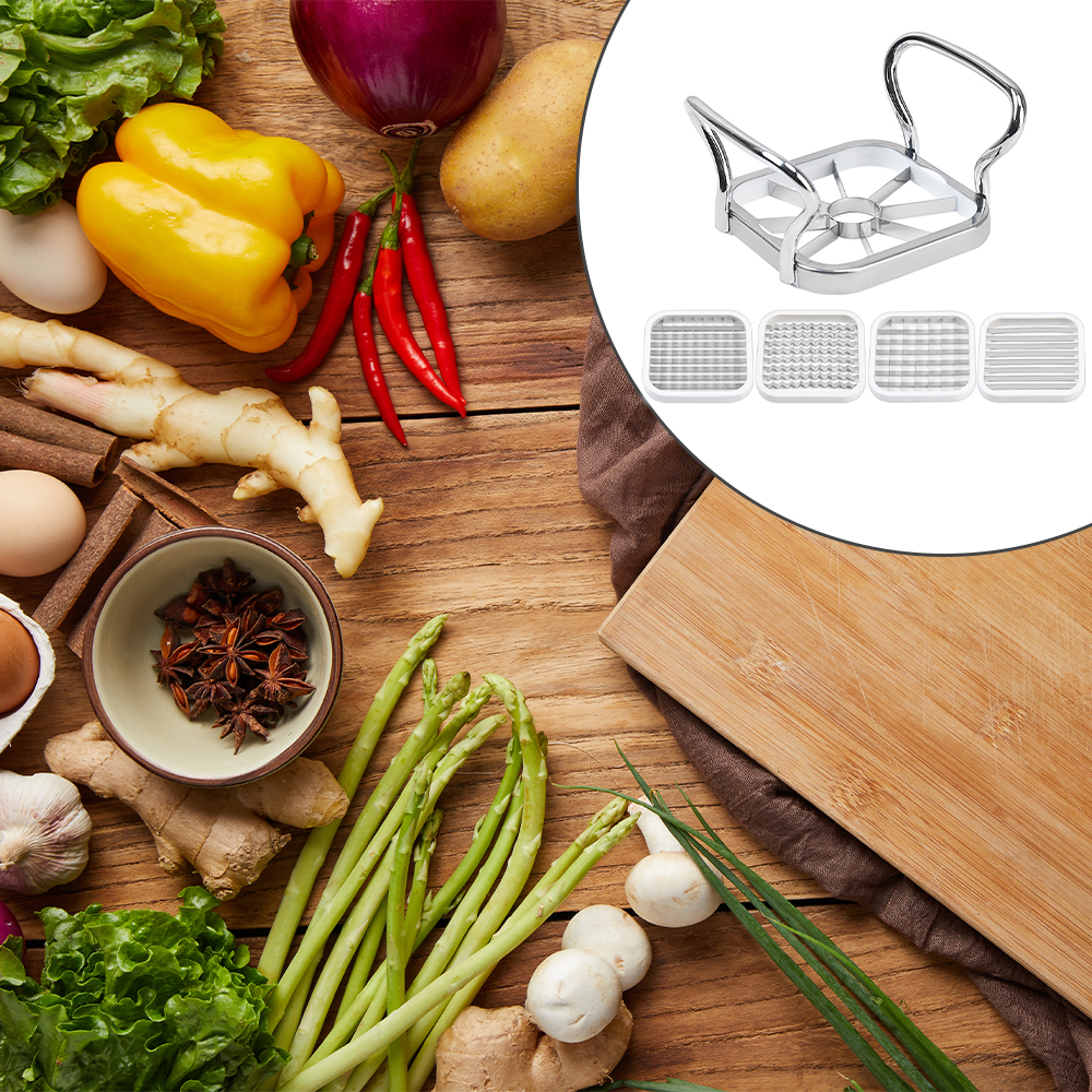 ถูกที่สุด Five-piece Household Stainless Steel Divider Grid Cutting ...