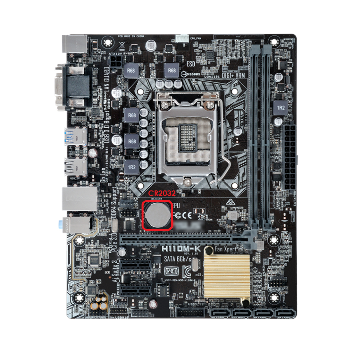 ถ่าน BIOS CR2032 Battery 3V แบตเตอรี่ลิเธียม ถ่านเมนบอร์ด Mainboard ...