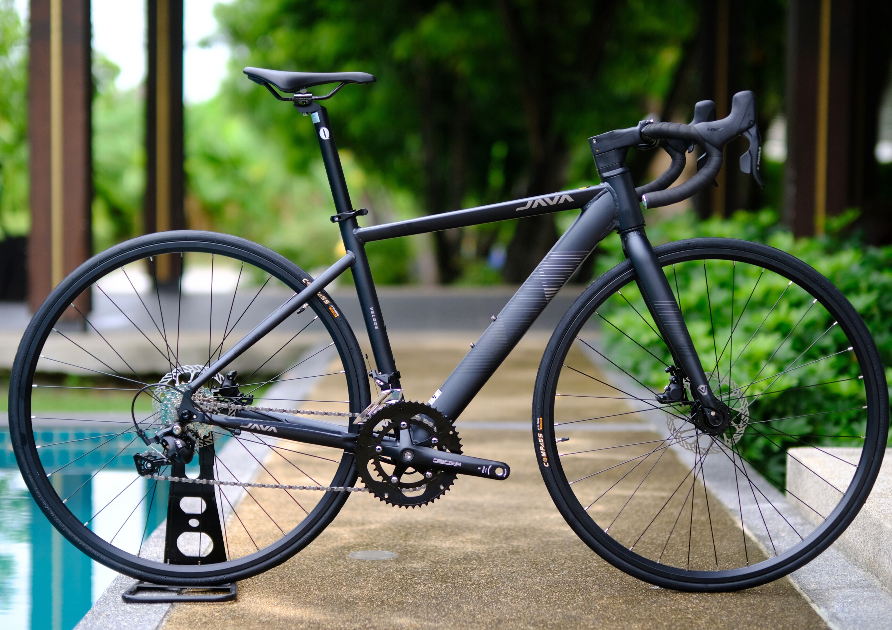 JAVA Veloce จักรยานเสือหมอบ เฟรมอลูมิเนียมซ่อนสาย 16 speed | Shopee ...