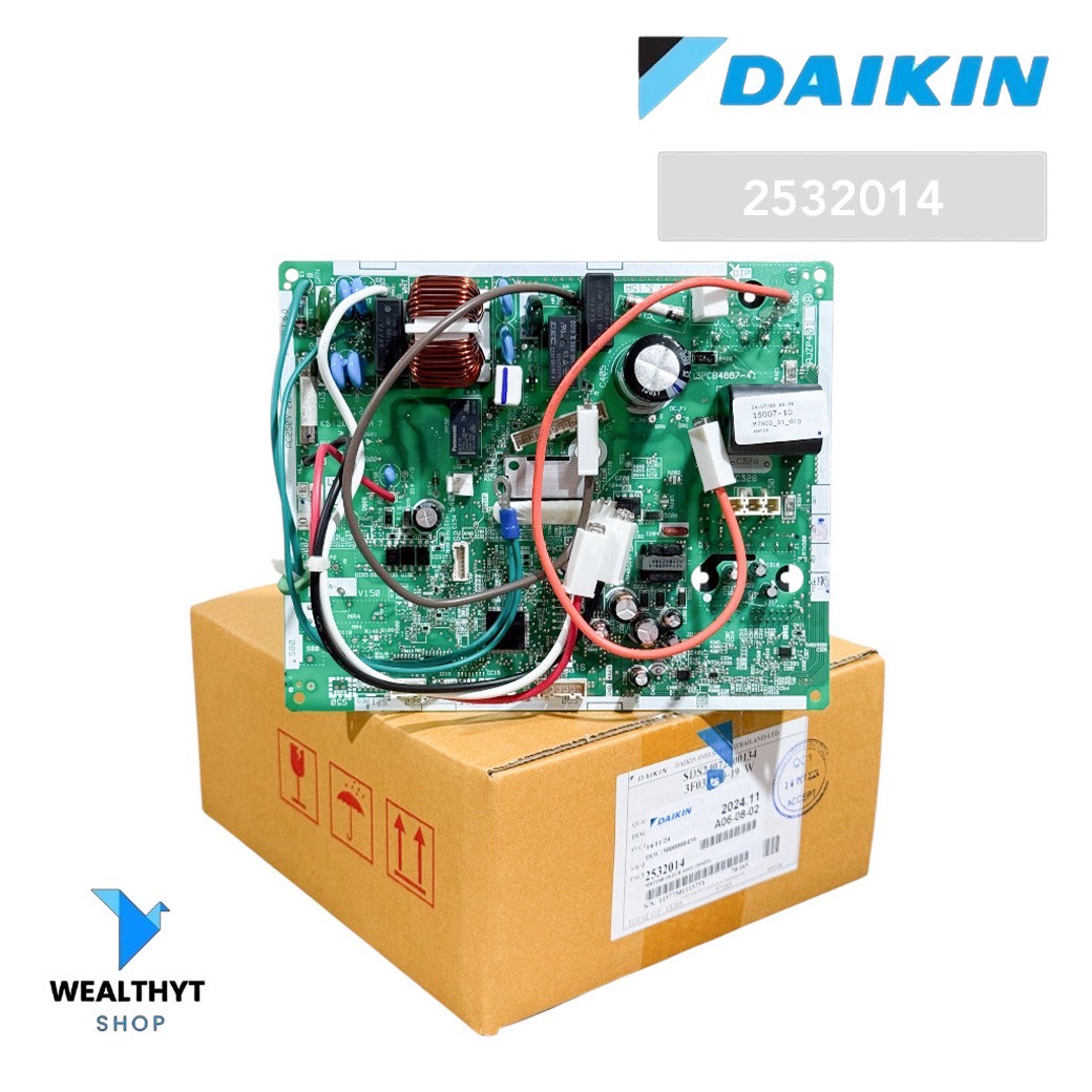 2532014 แผงวงจรแอร์ Daikin แผงบอร์ดแอร์ไดกิ้น แผงบอร์ดคอยล์ร้อน แอร์ไดก ...