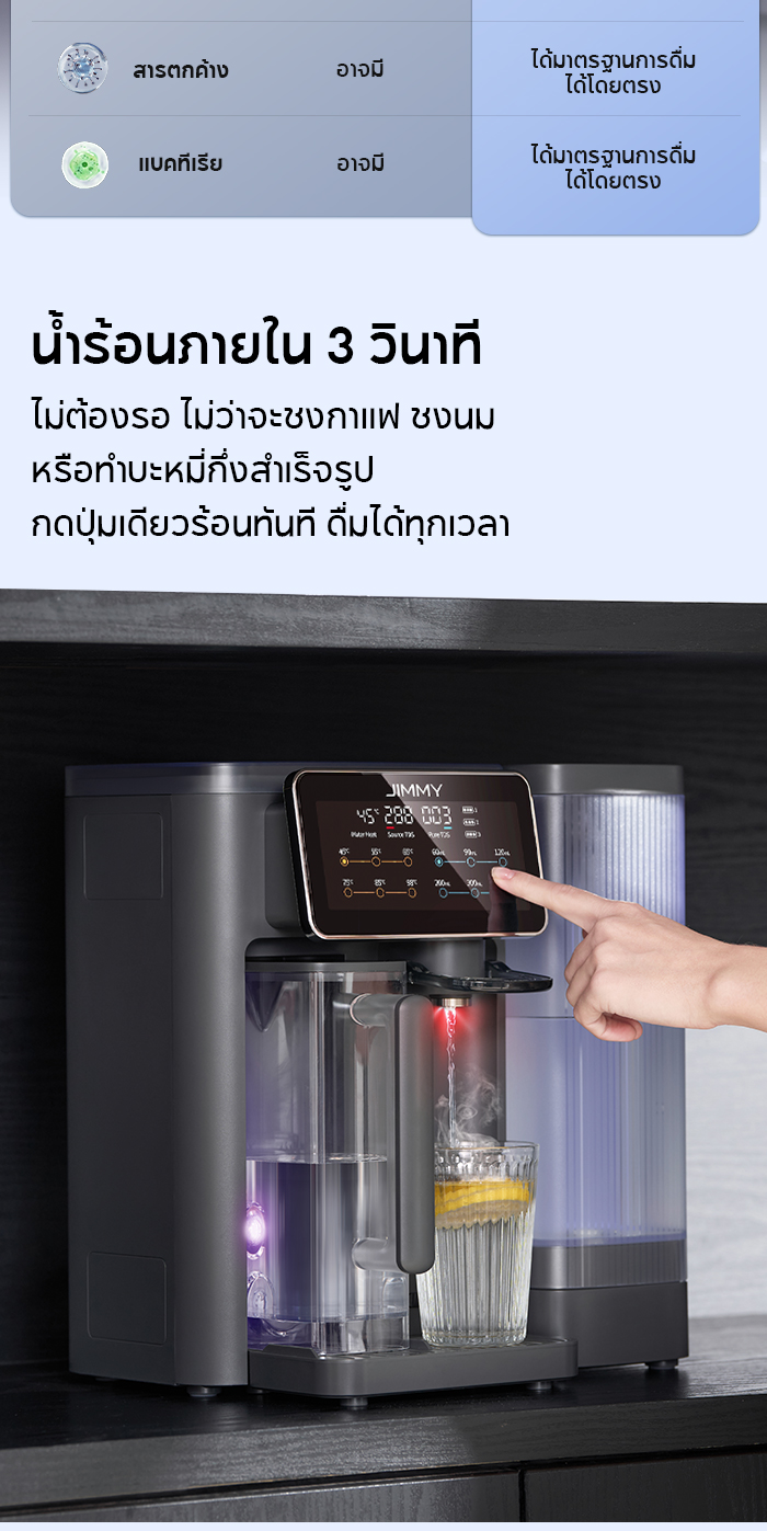 [HOT] JIMMY R9 UV Reverse Osmosis Water Purifier เครื่องกรองน้ำดื่ม RO ...